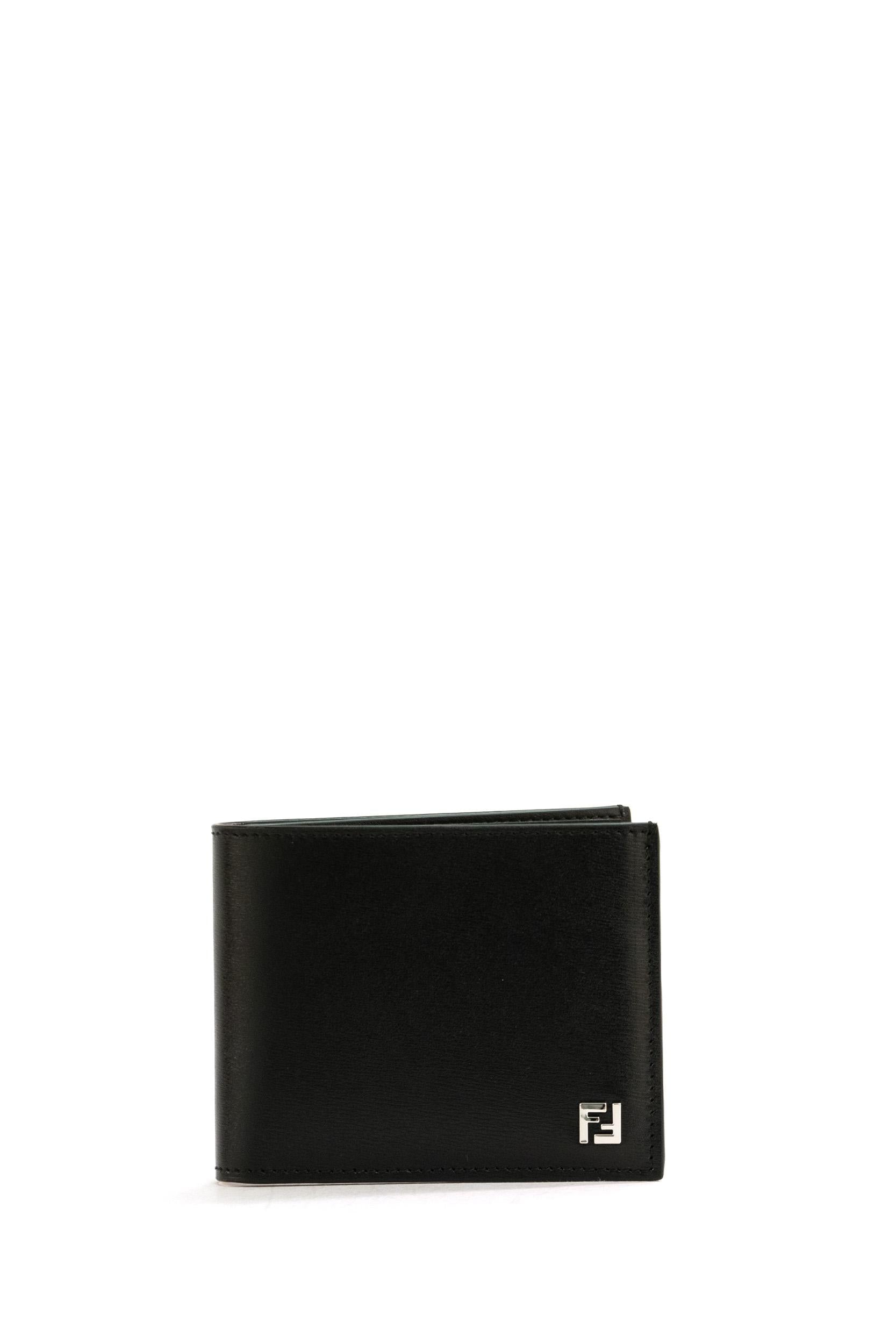 Portafoglio Bi-fold Squared FF in Pelle<BR/> 7M0378 AVV6 F0GXN FENDI