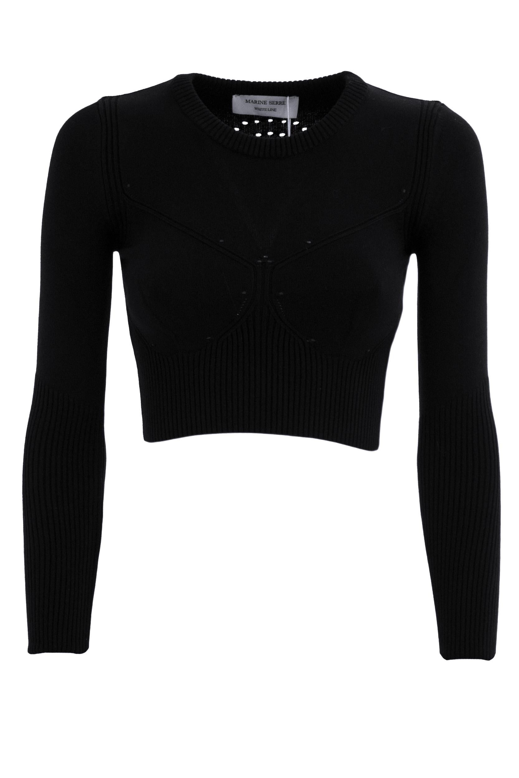 Top Corto<BR/><BR/> WTO373 CKNI0030 BK99 MARINE SERRE