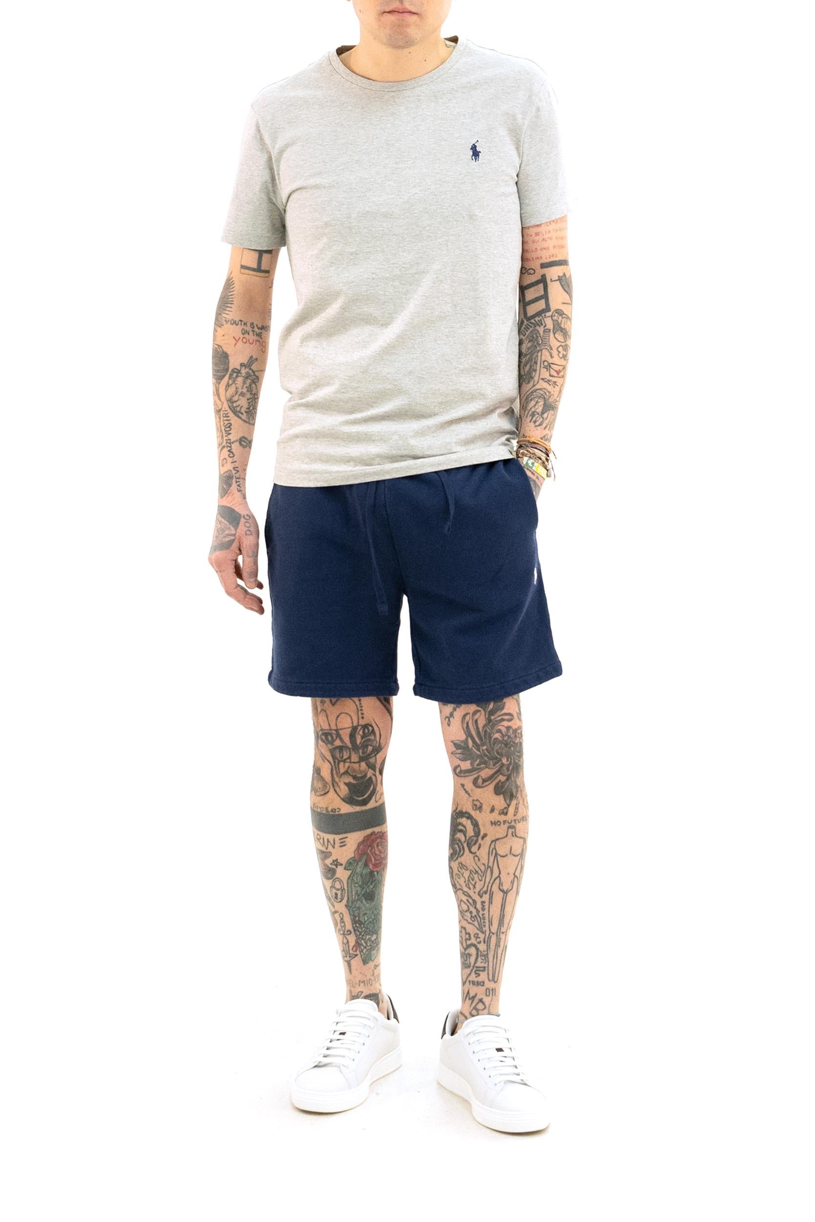 Polo in Piquet di Cotone<BR/> 710680785002 GREY POLO RALPH LAUREN