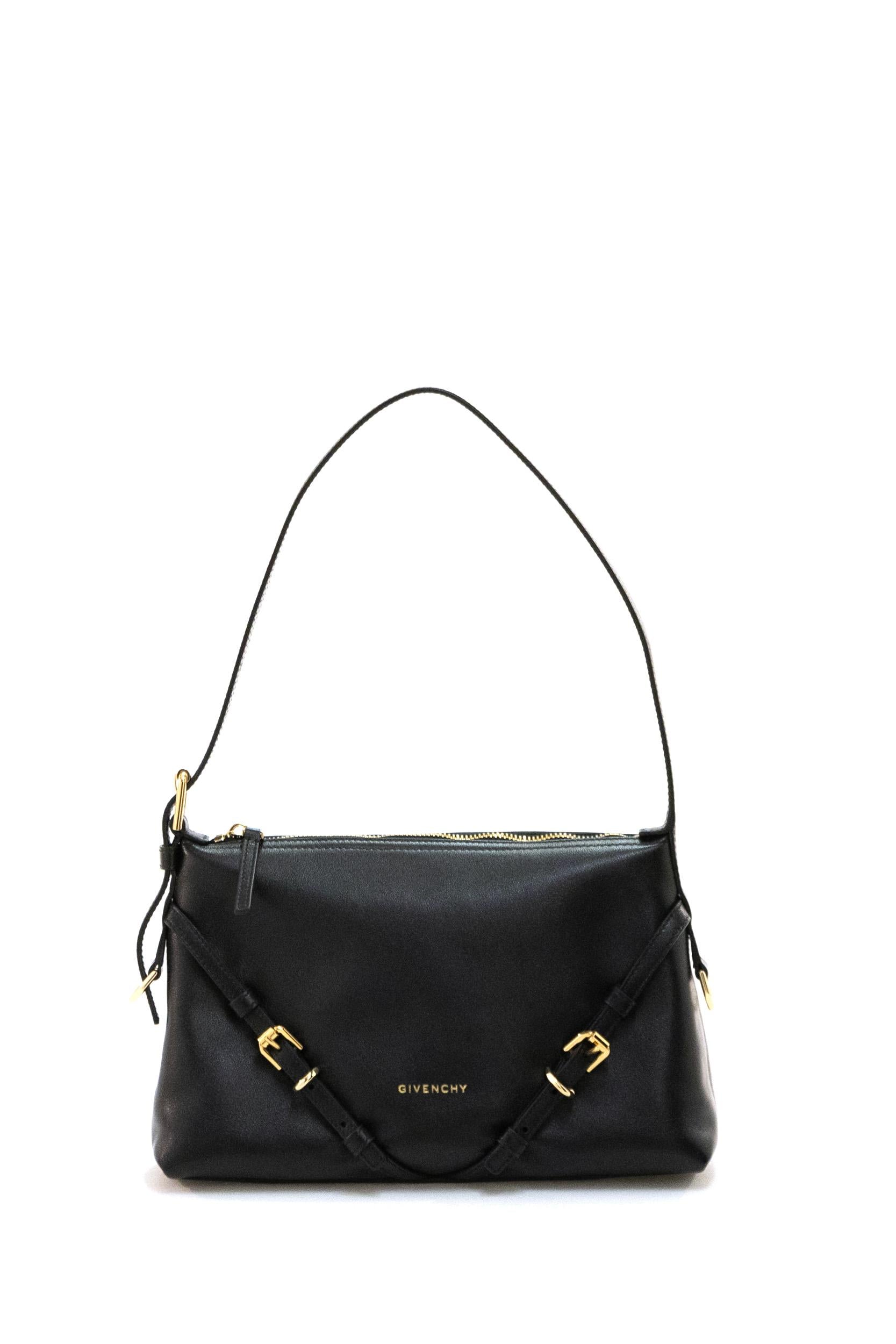 Borsa Voyou in pelle di colore nero<BR/> BB514XB2AE 001 GIVENCHY