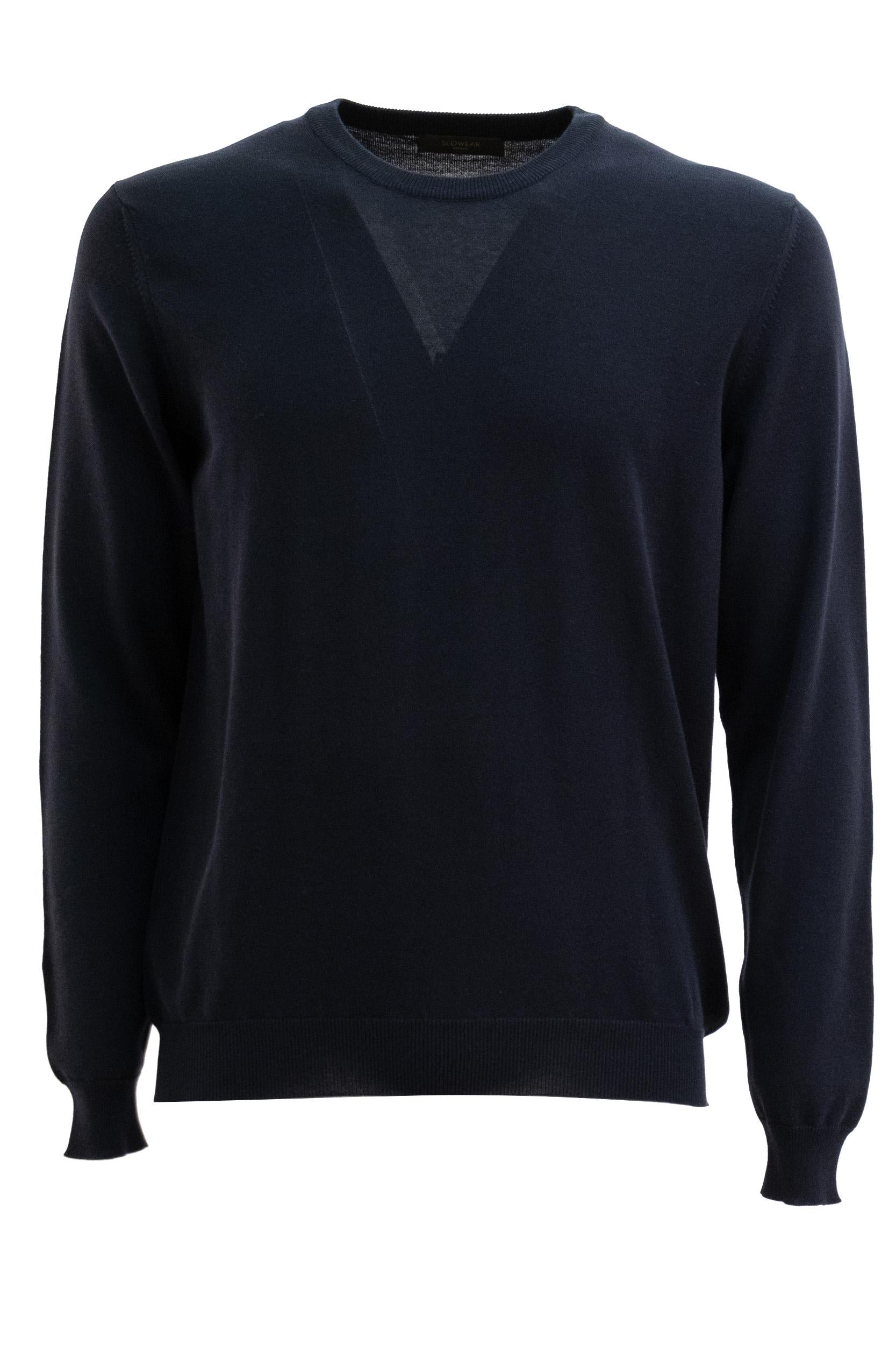 Pullover Girocollo in Crêpe di Cotone<BR/> 810234 ZY318 Z3468 ZANONE