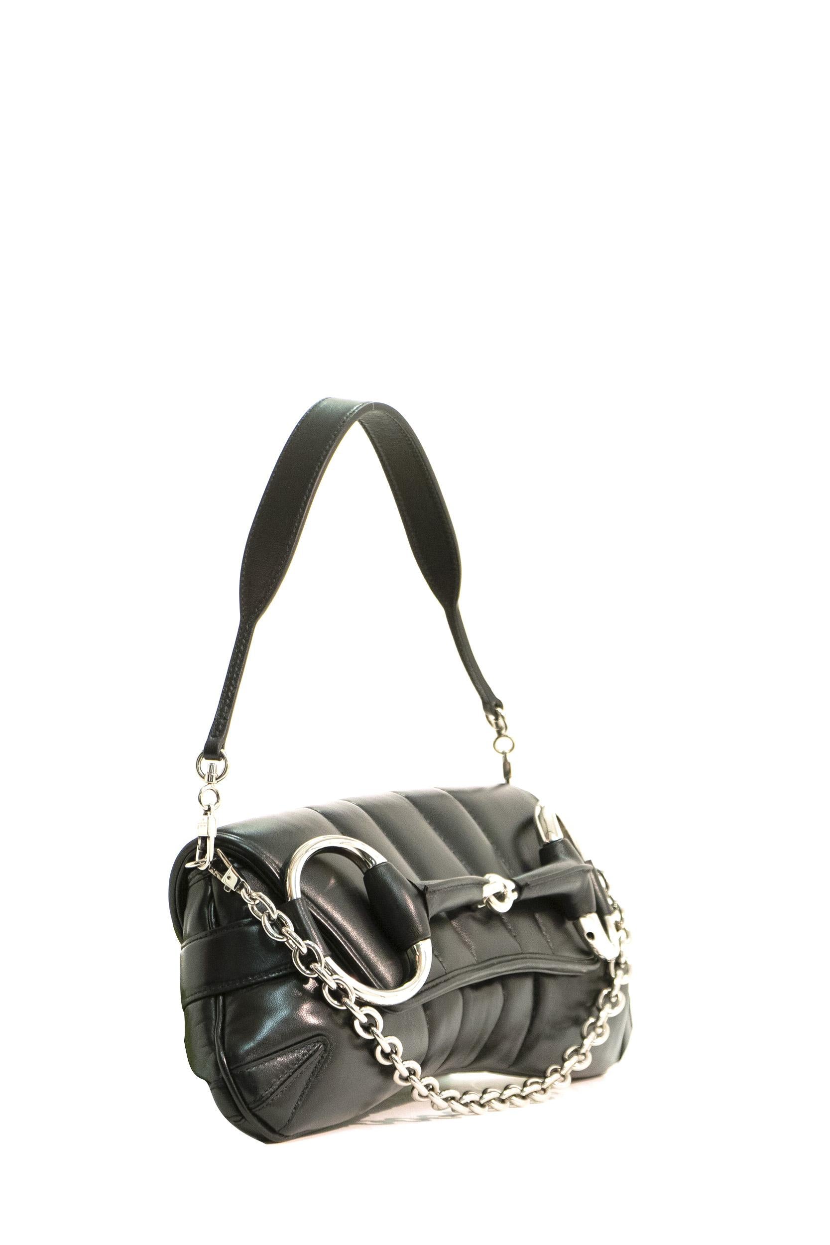 Borsa a spalla Horsebit<BR/> 764255 AACU1 1000 GUCCI