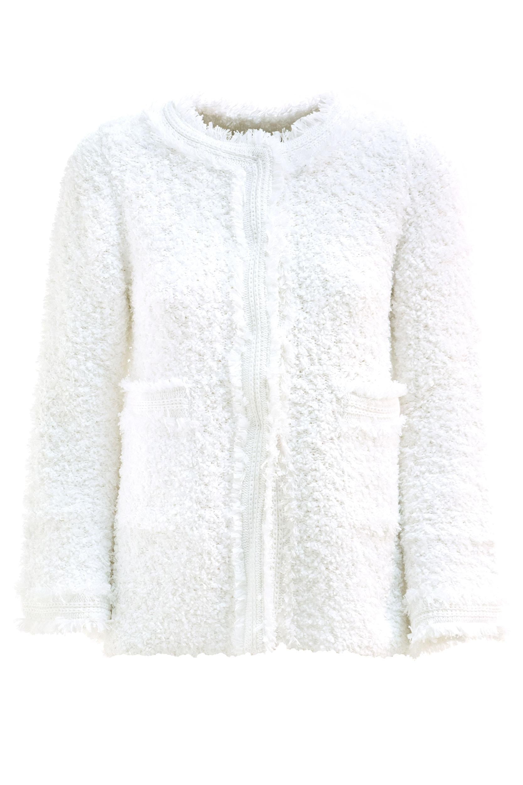 Cardigan<BR/> 7480/00 BIANCO CHARLOTT