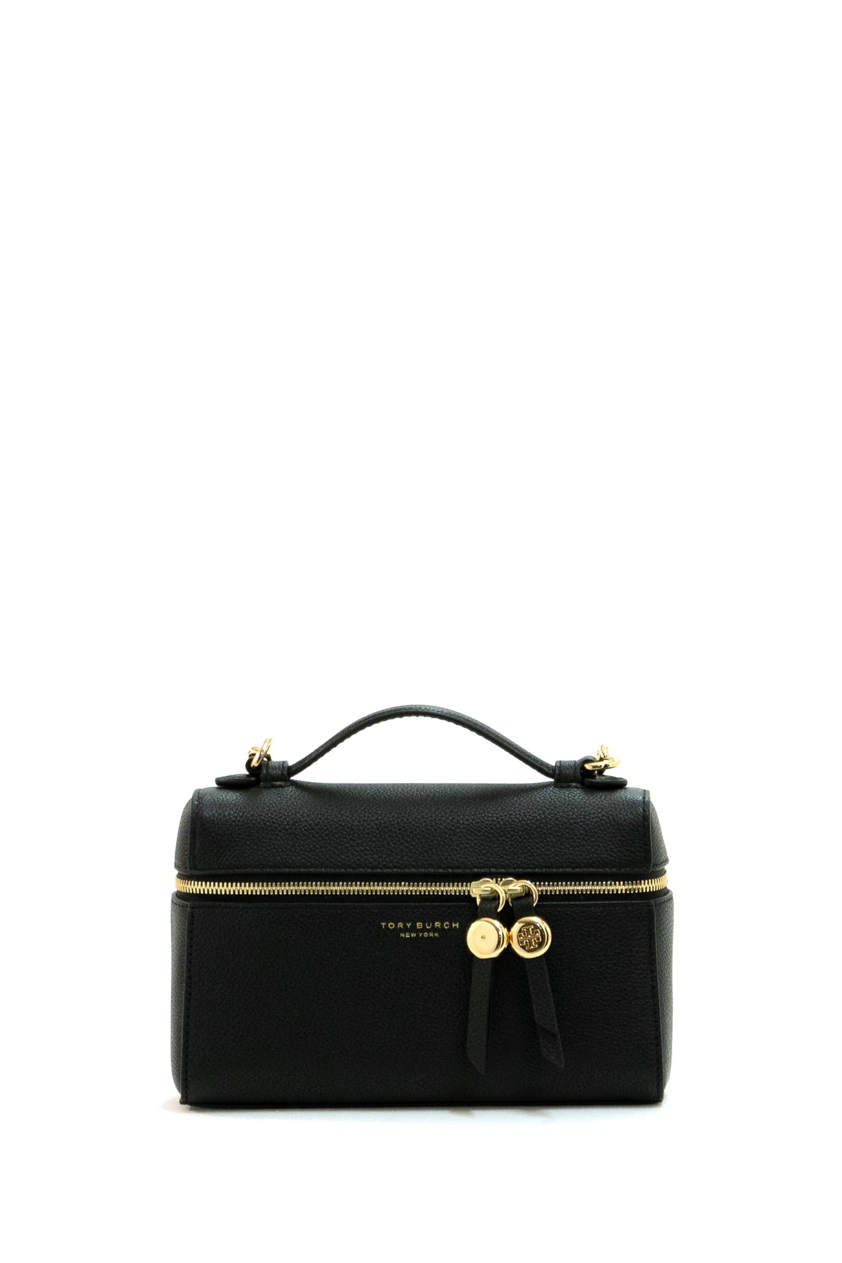 Borsa Romy Slim in pelle martellata di colore nero<BR/> 178948 001 TORY BURCH
