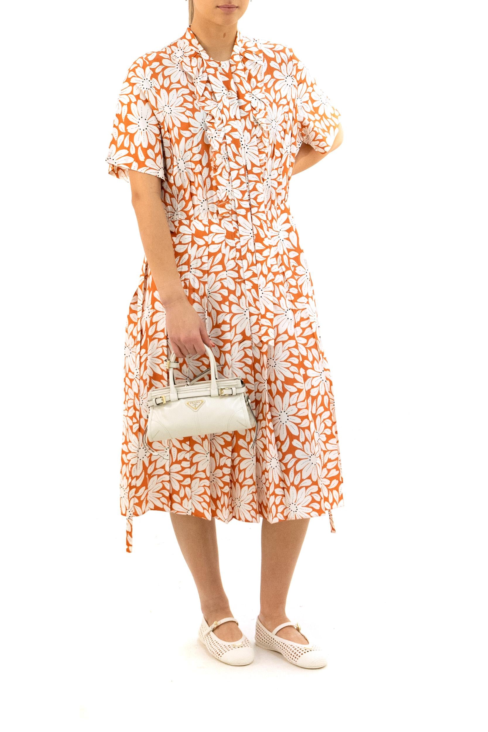 Abito in viscosa con stampa floreale multicolore<BR/> P3R33 S OOO 19CO F0126 PRADA