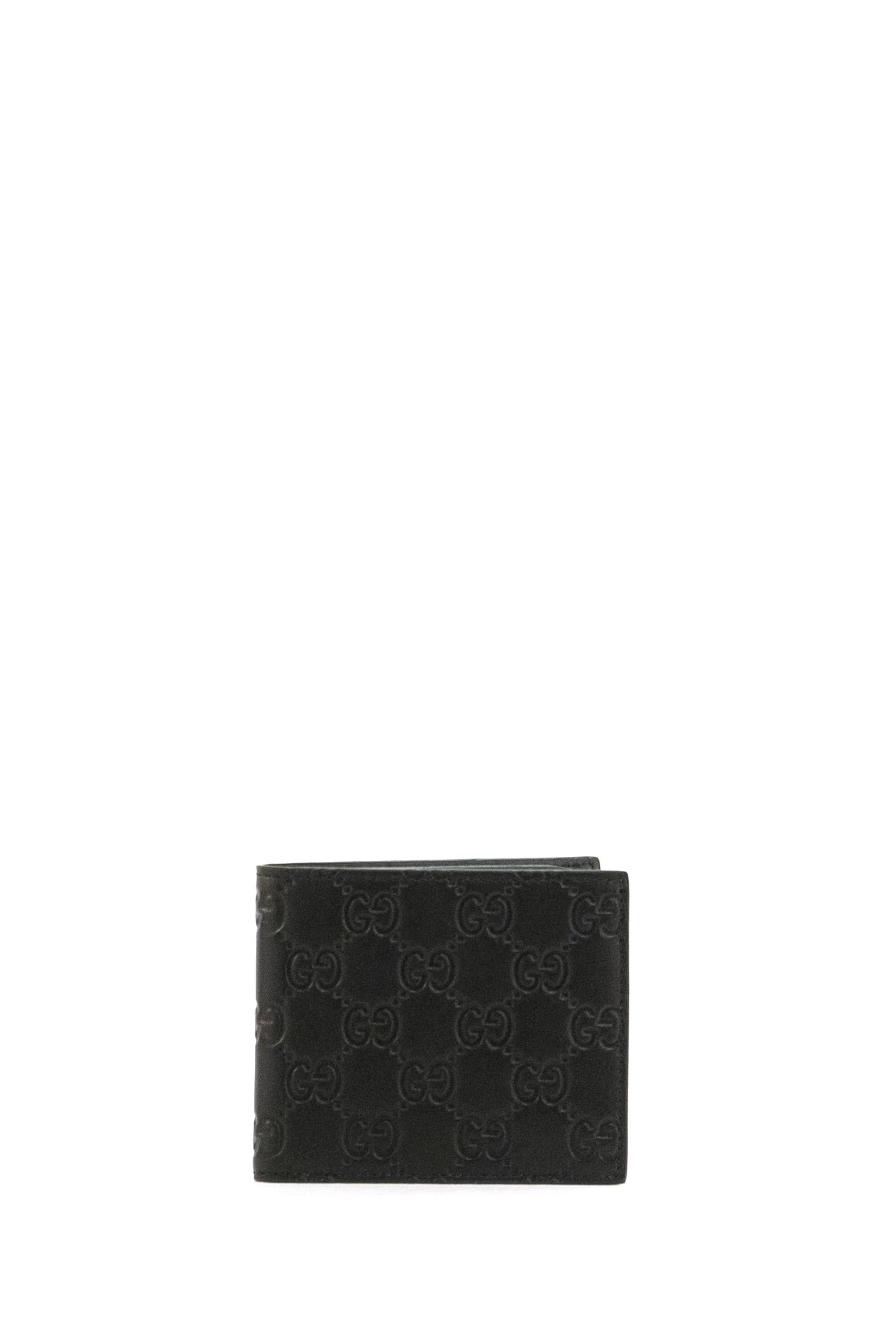 Portafoglio Emblem in pelle GG di colore nero<BR/> 850175 AAFDV 1000 GUCCI