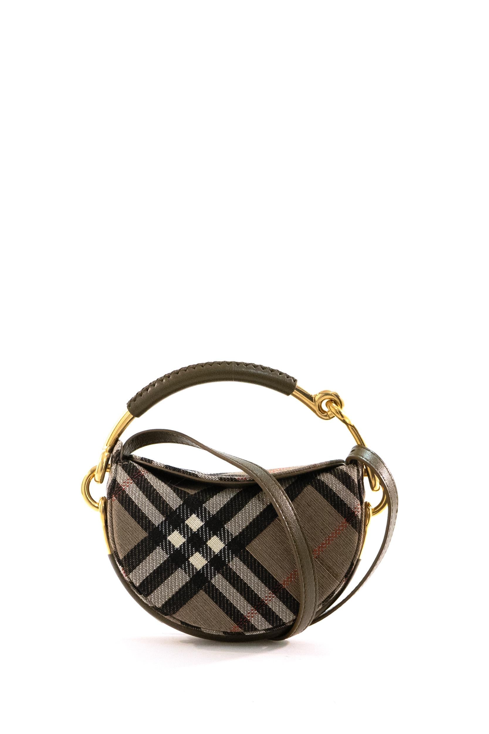 Pochette Bridle in tessuto Check <BR/> 8116866 BRUSH BURBERRY