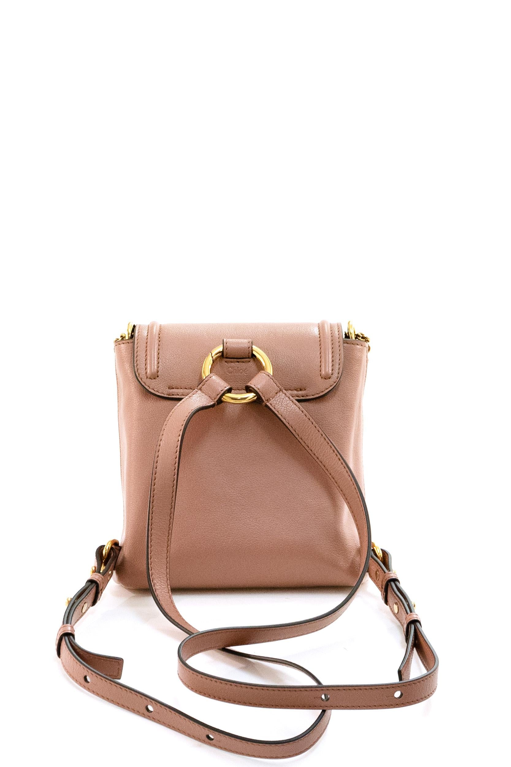 Zaino Horse Medal in pelle di colore rosa<BR/> 26SP581O37 26S CHLOE'