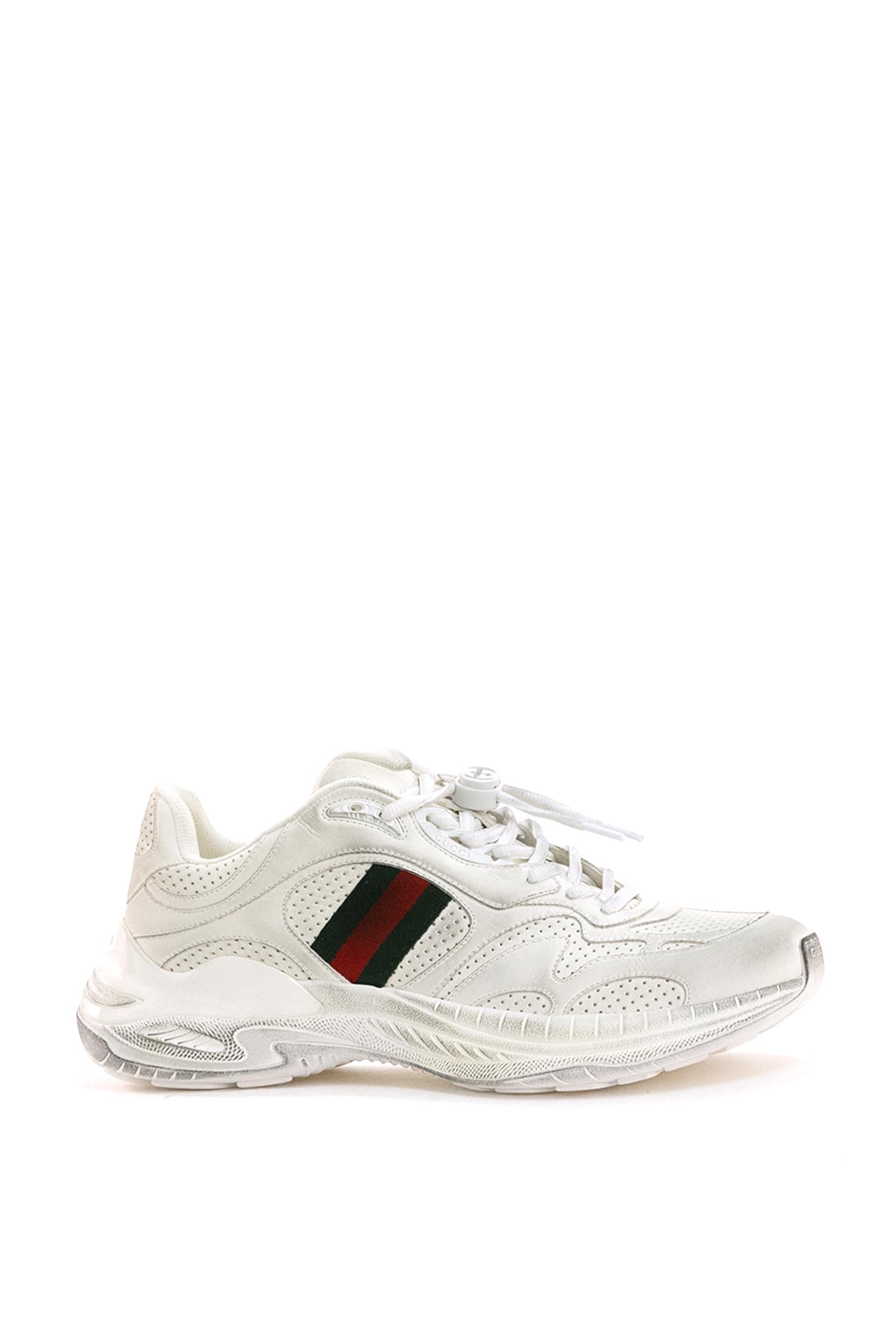 Sneakers Gucci 2.0 in pelle di colore bianco <BR/> 853358 AAF0H 9246 GUCCI
