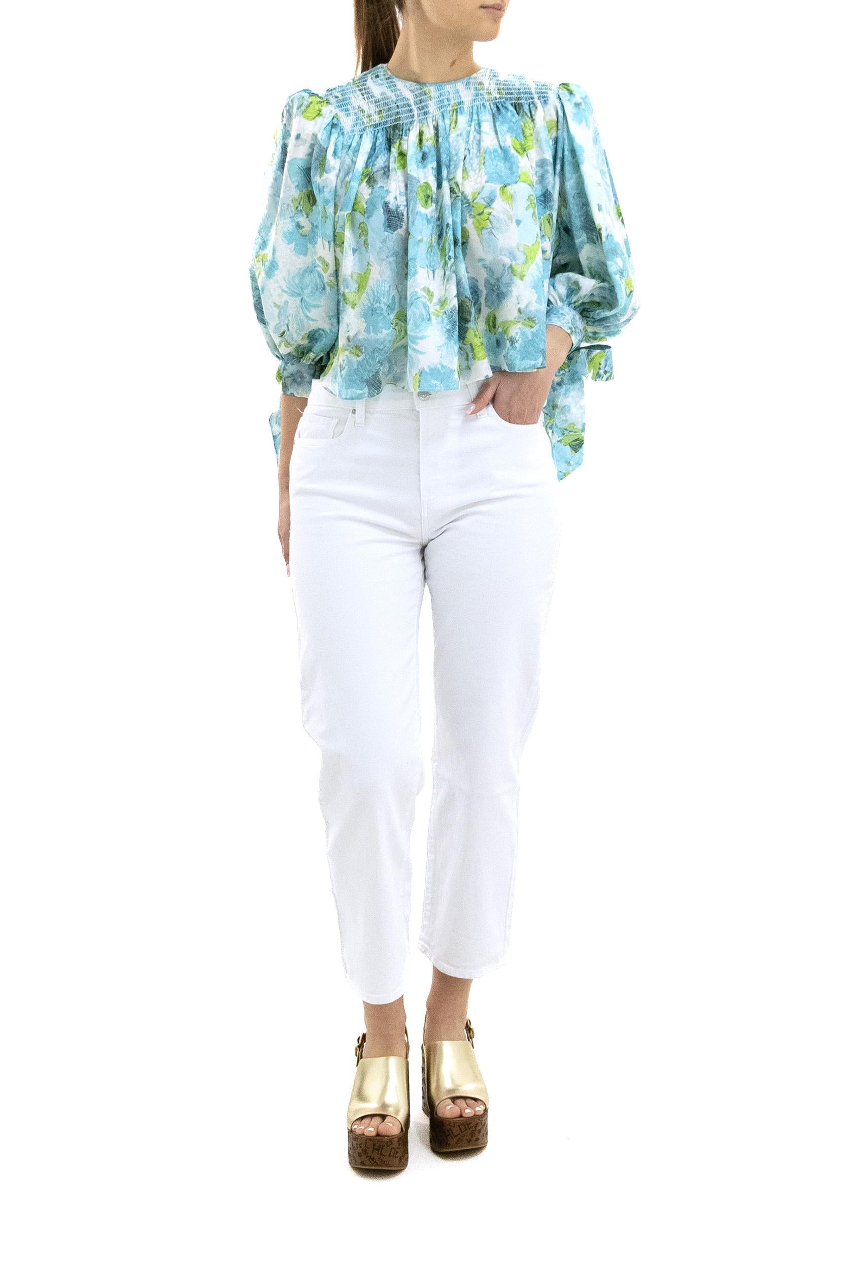 Jeans in cotone di colore bianco<BR/> 1J86208-4520 W4520 PAIGE