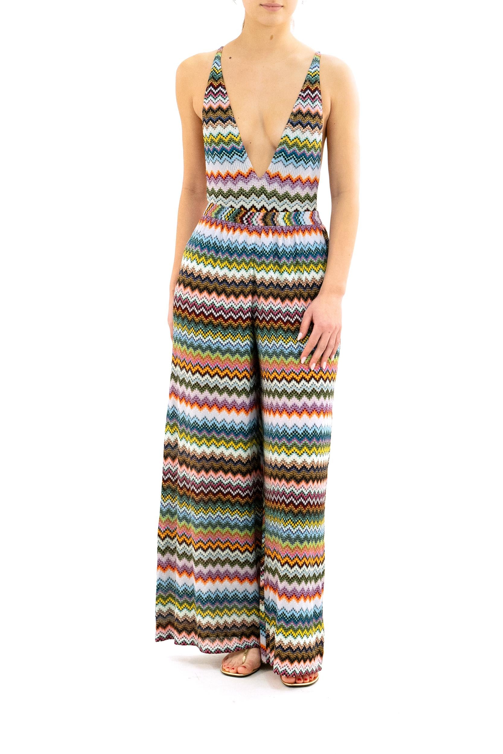 Pantaloni in Viscosa Lamé<BR/> MC23SI02-BR014F SM9YJ MISSONI