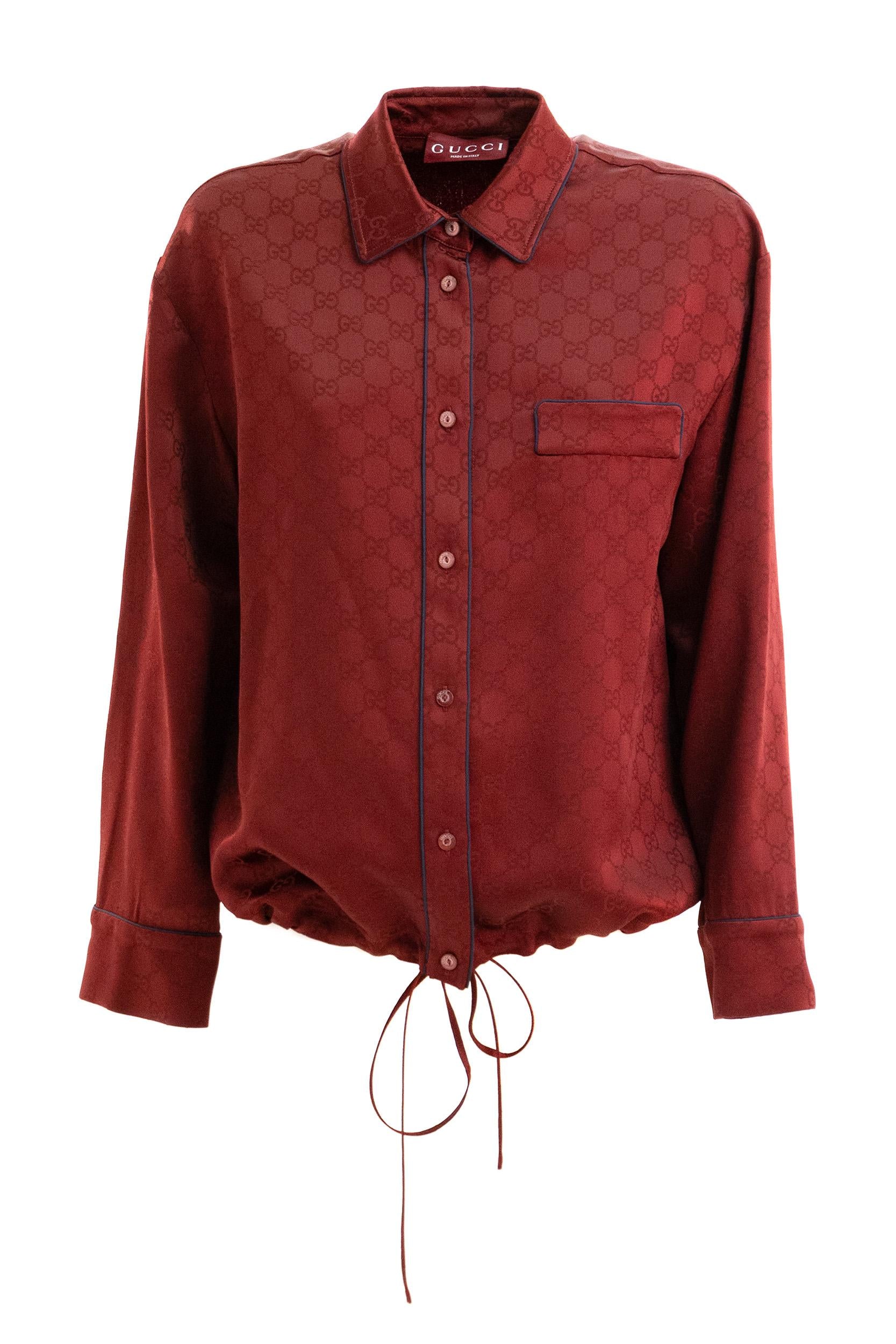 Camicia in Jaquard GG<BR/> 836292 Z7ADF 6318 GUCCI