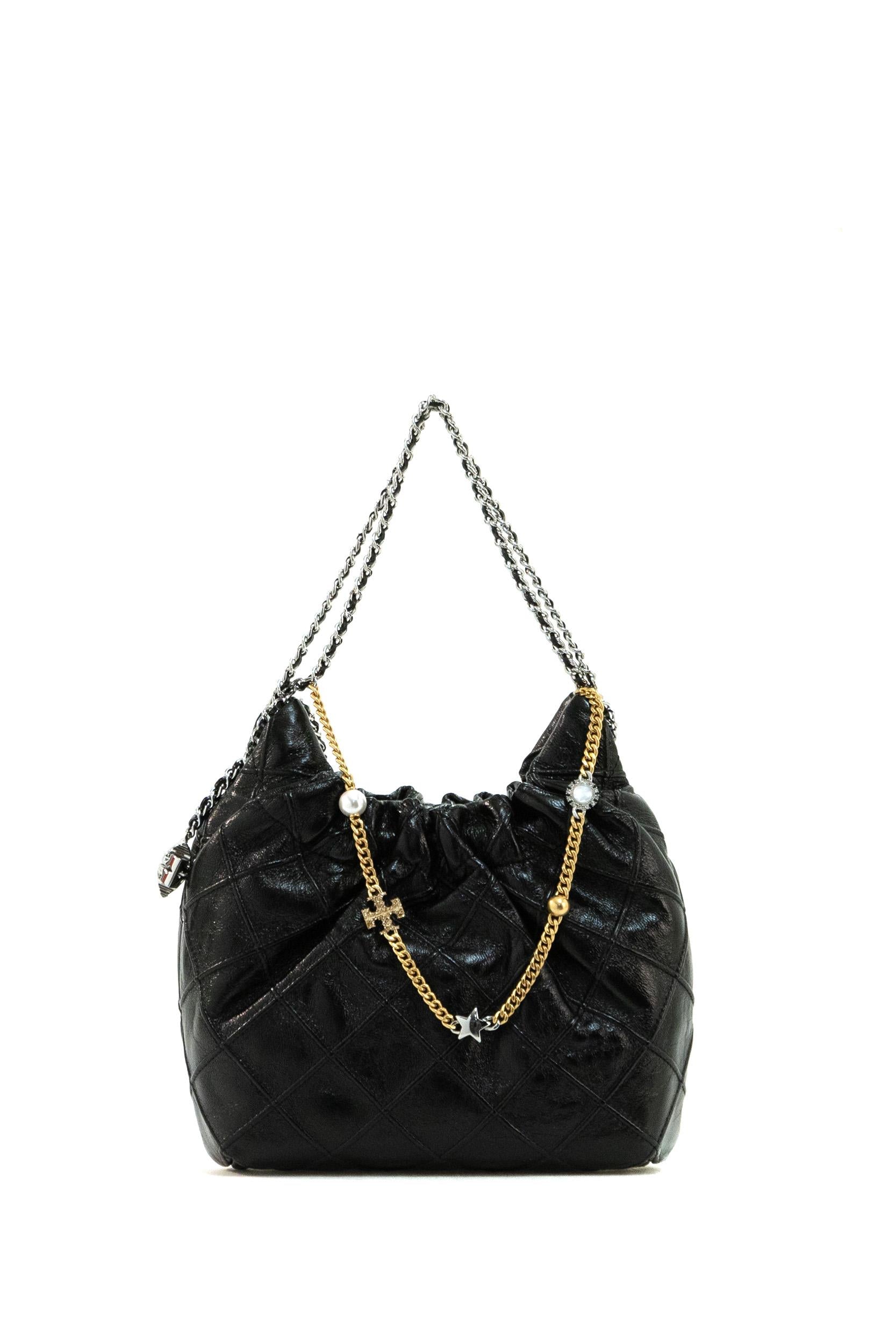 Borsa Fleming mini in pelle di colore nero<BR/> 164022 001 TORY BURCH