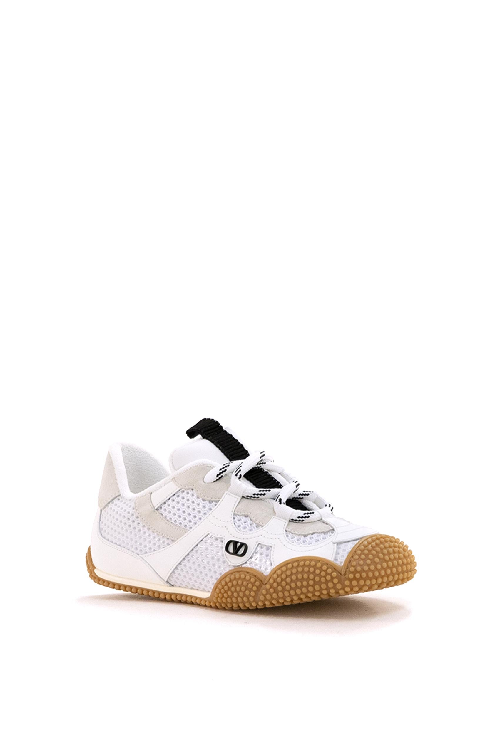 Sneaker Amphibia in Vitello Gommato e Crosta<BR/> 8W2s0NB8SDV 9NX VALENTINO GARAVANI