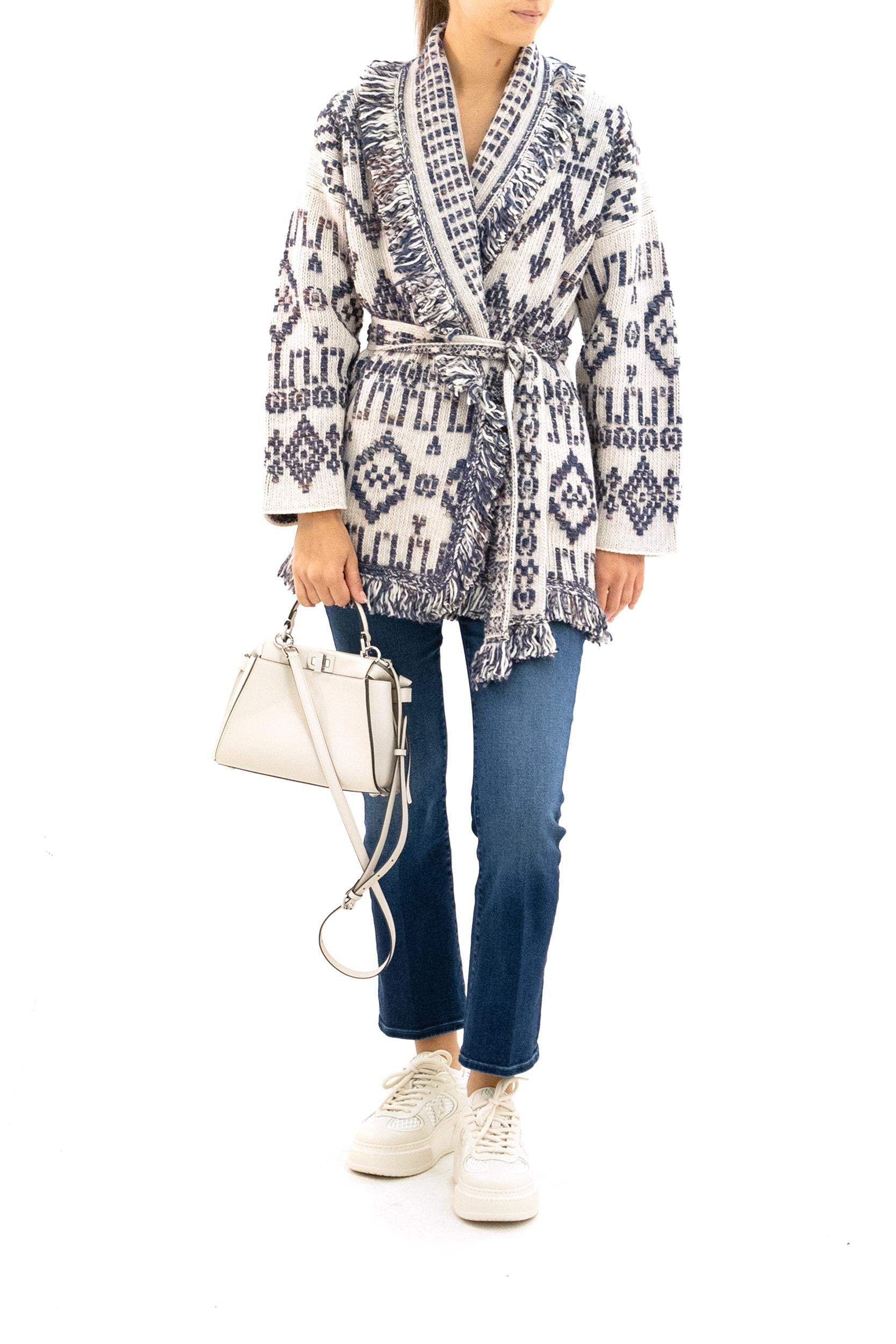 Cardigan Grunge Beat<BR/> LWHB064E25KNI005 0F44 ALANUI