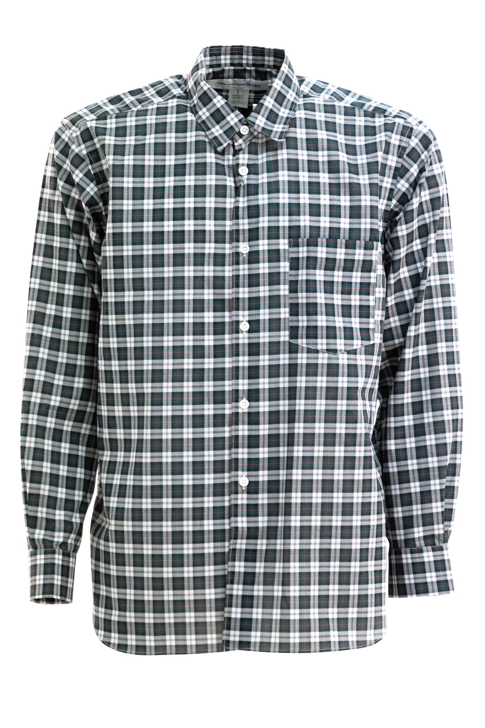 Camicia a Quadretti Cotone Multicolore<BR/> FP-B070 3 CDG SHIRT