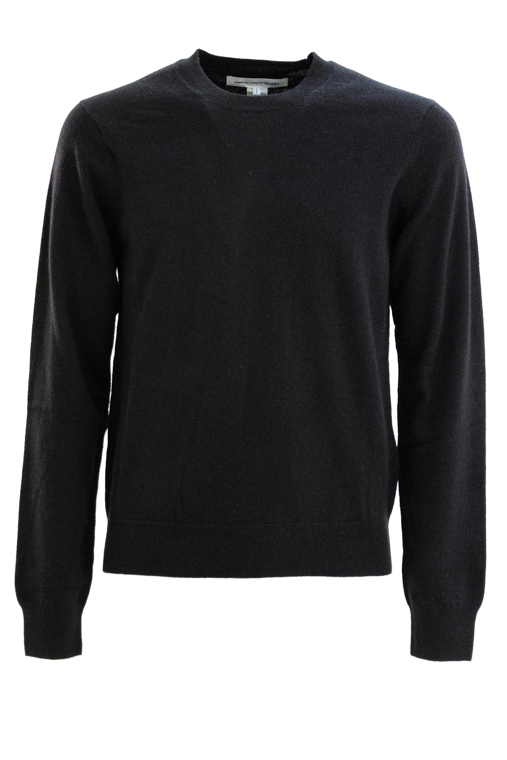 Pullover in Lana Nero<BR/> FZ-N108 1 CDG SHIRT