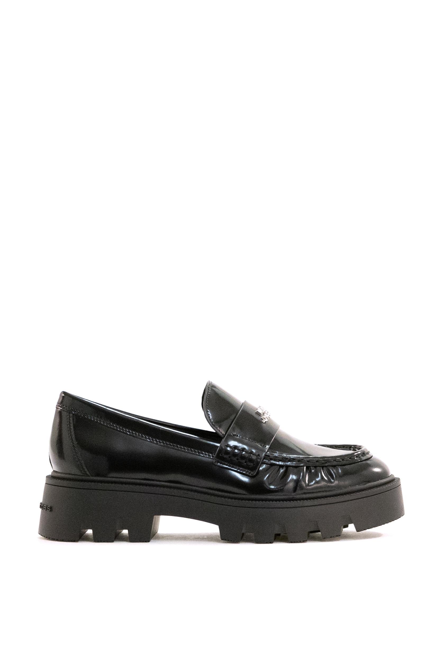MARC JACOBS Mocassini The Frankie pelle spazzolata nera<BR/> 2F5FFL001F27 001 MARC JACOBS