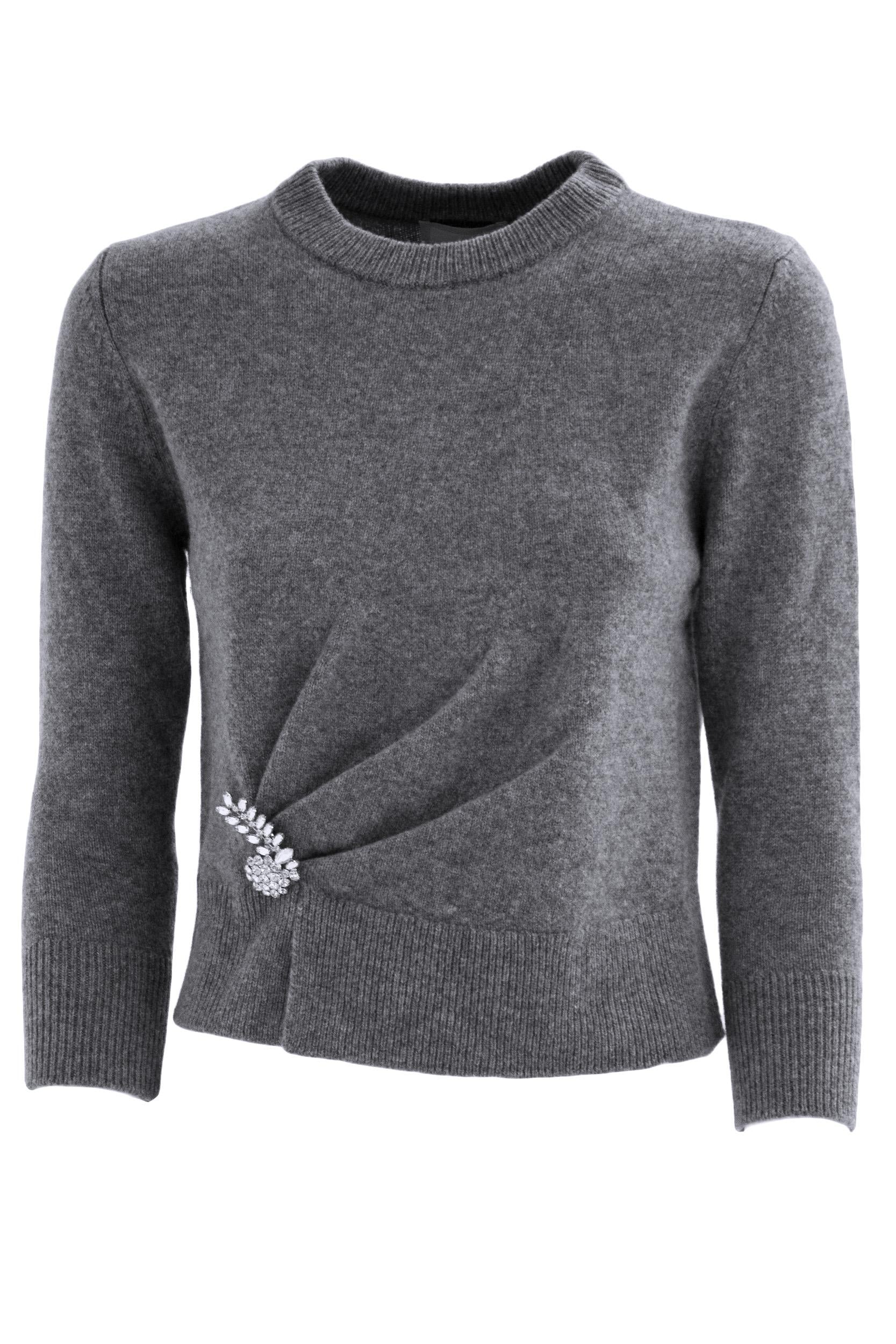 Pullover<BR/> 8359WGMK GREY MELANGE ERDEM