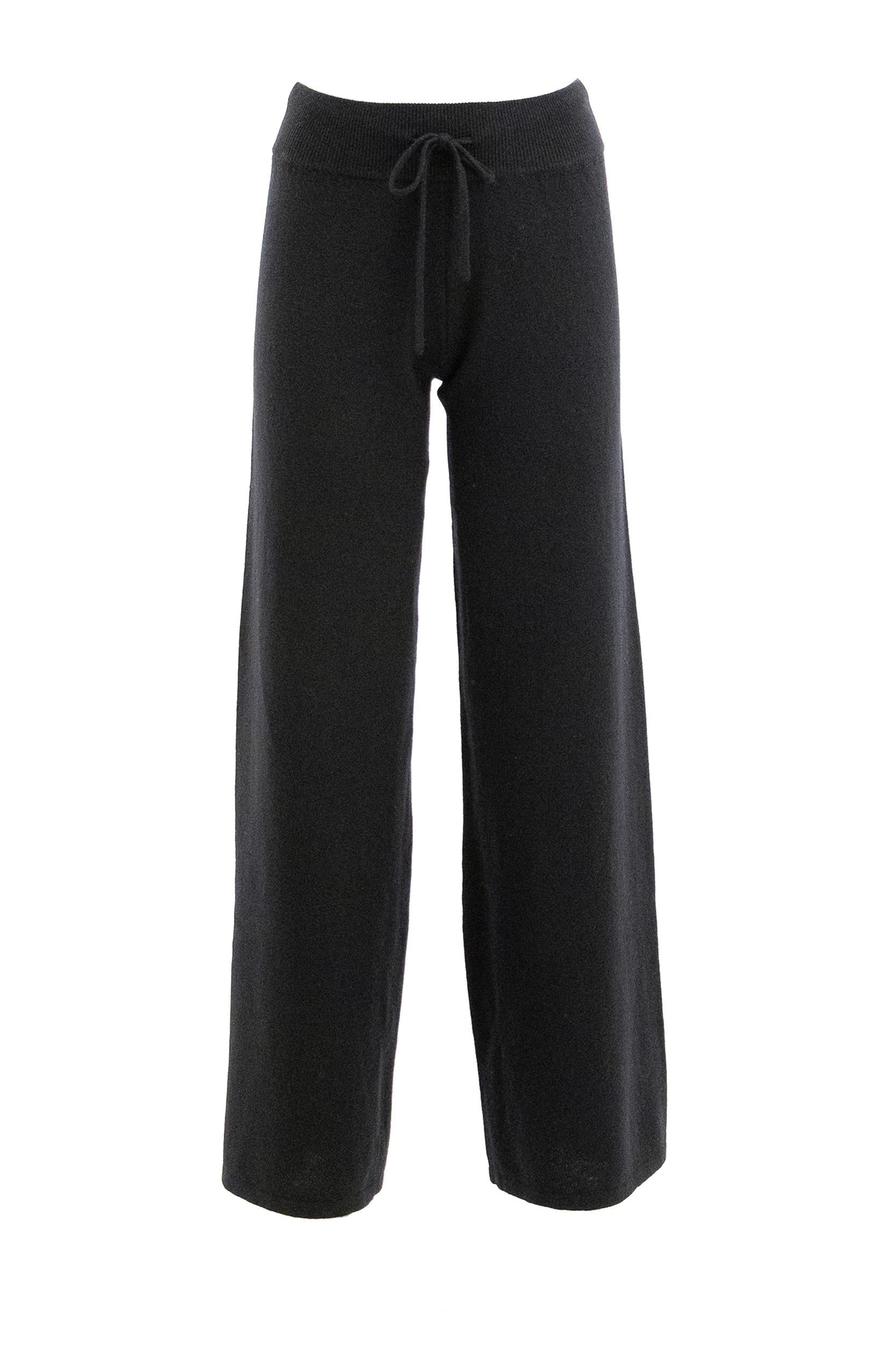 Pantaloni The Sofi Cashmere Nero<BR/> 202143 BLACK LISA YANG