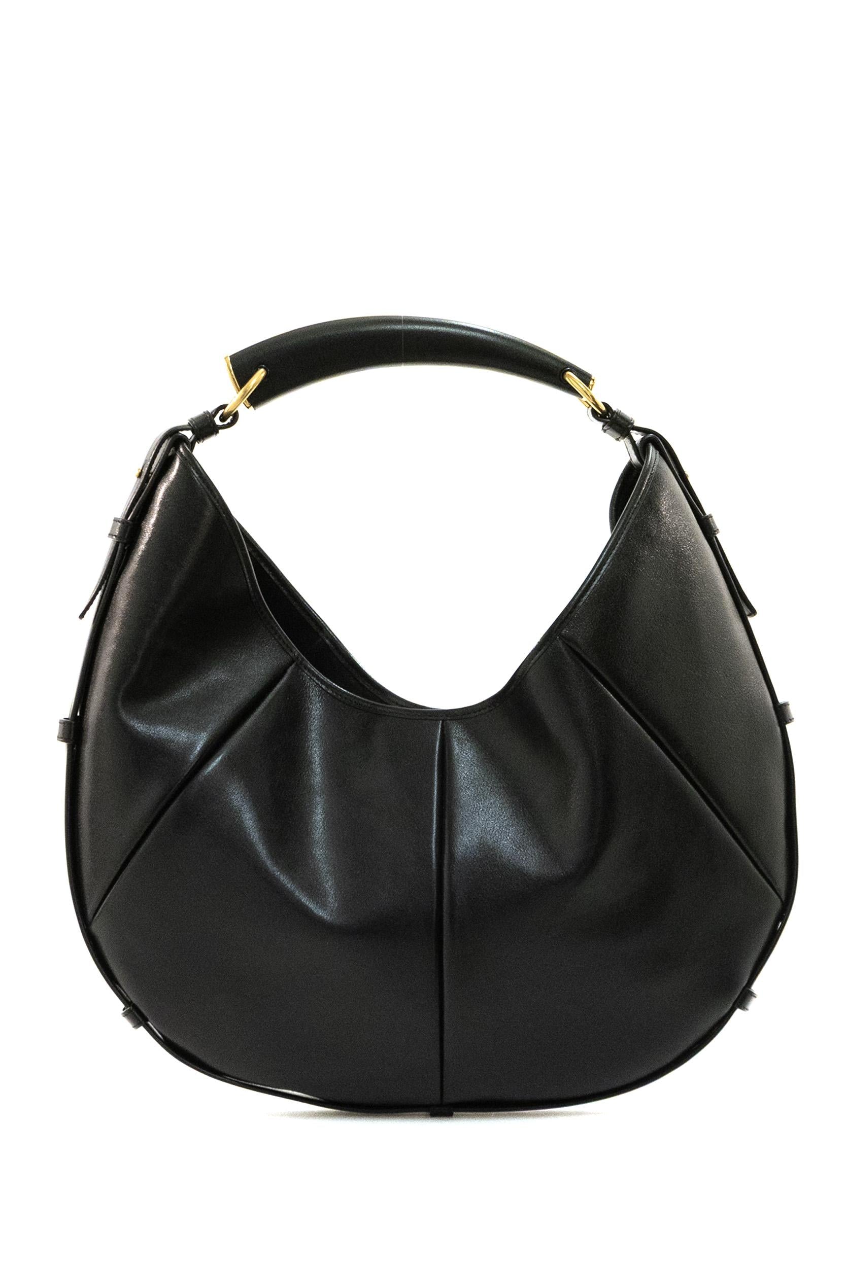 Borsa Mombasa Media in Pelle<BR/> 862029 AAGWJ 1000 SAINT LAURENT