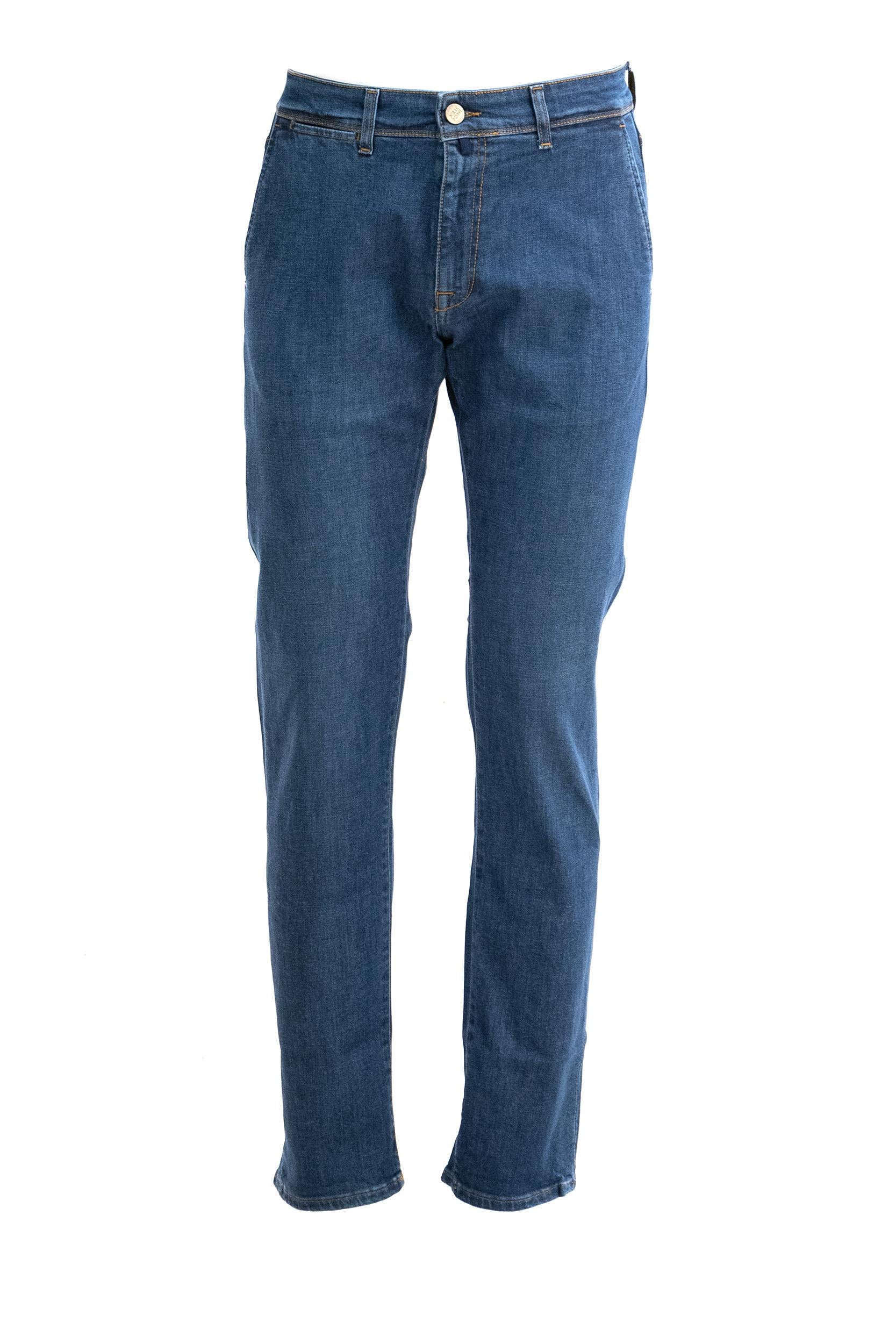 Jeans in denim di colore blu <BR/> S0004L 2619A W01A INCOTEX BLUE DIVISION