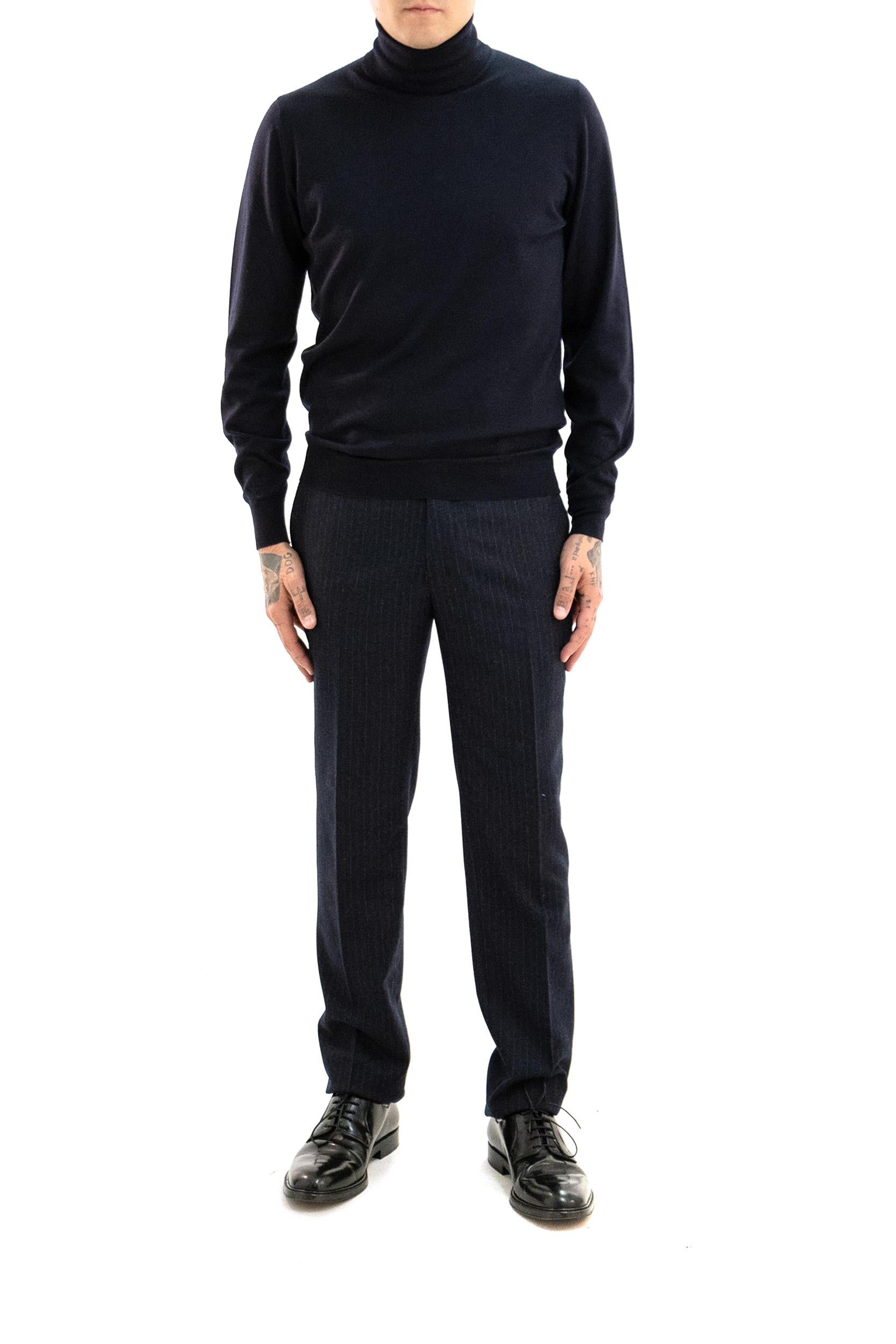 Dolcevita in Lana Blu<BR/> WH02 9905 MAUREL