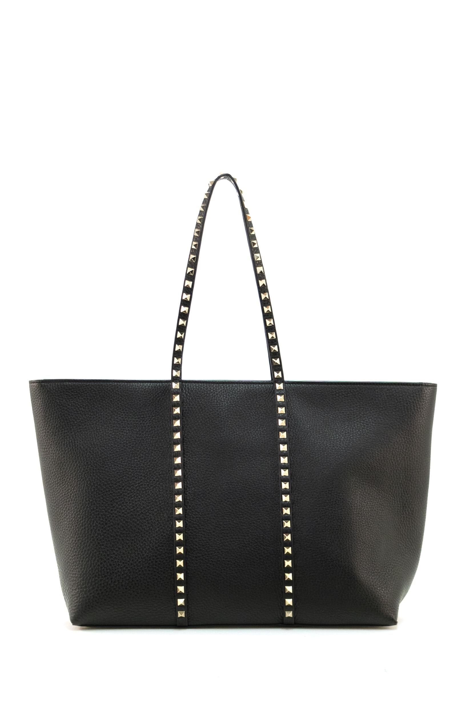 Borsa Tote Rockstud <BR/> 6W2B0R04VSF 0NO VALENTINO GARAVANI