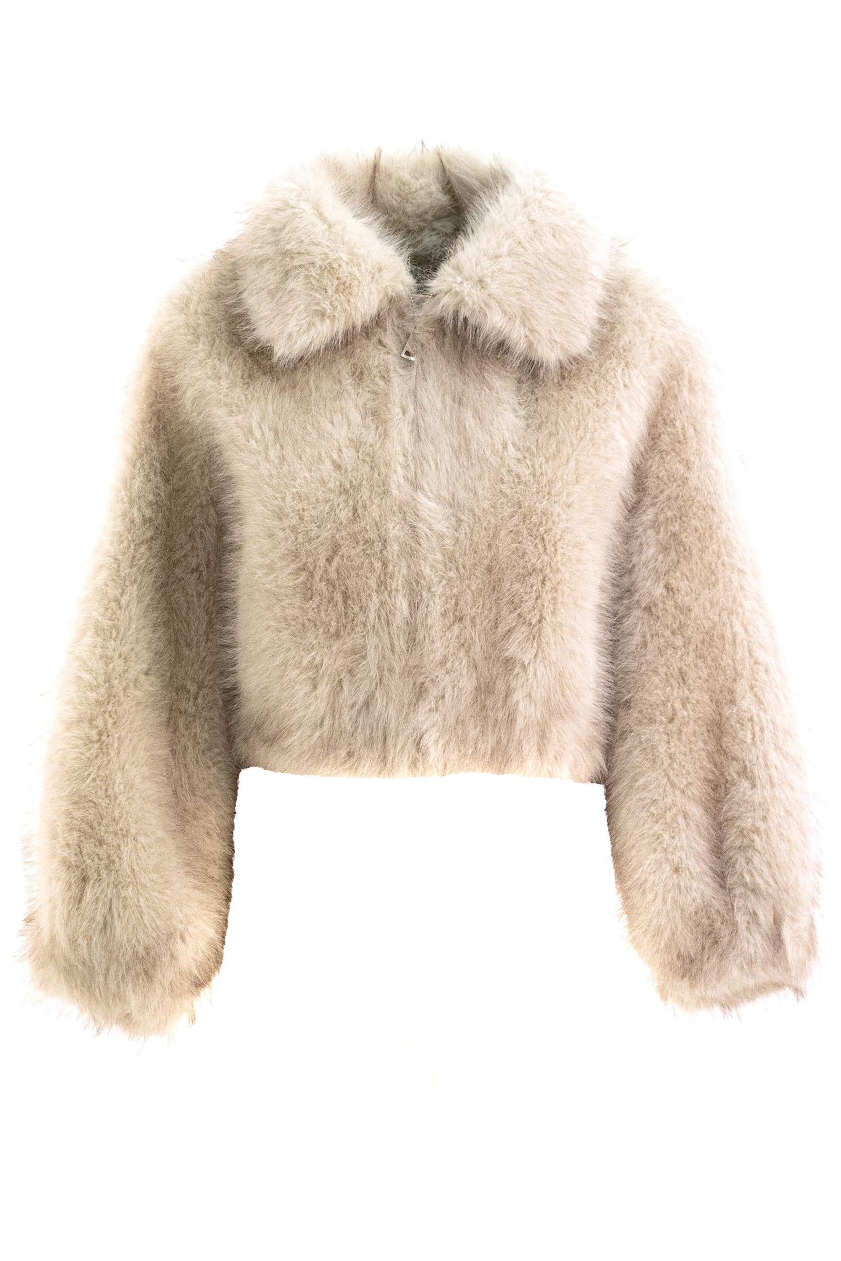 Giacca in Ecopelliccia<BR/> E3143 ECO ZIBELLINO LINEN VALENTINI 1972