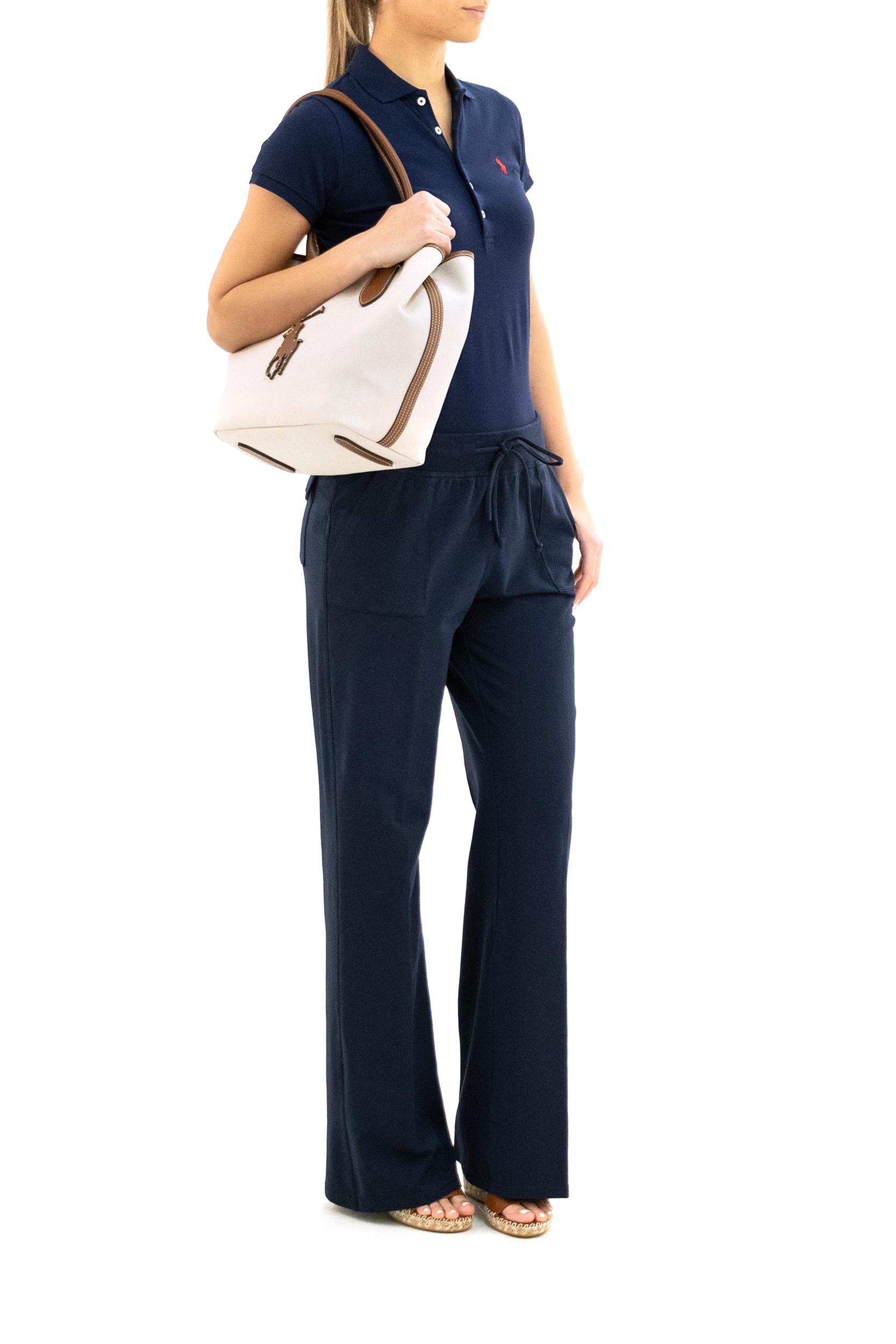 Polo in cotone stretch color blu<BR/> 211870245002 NAVY POLO RALPH LAUREN