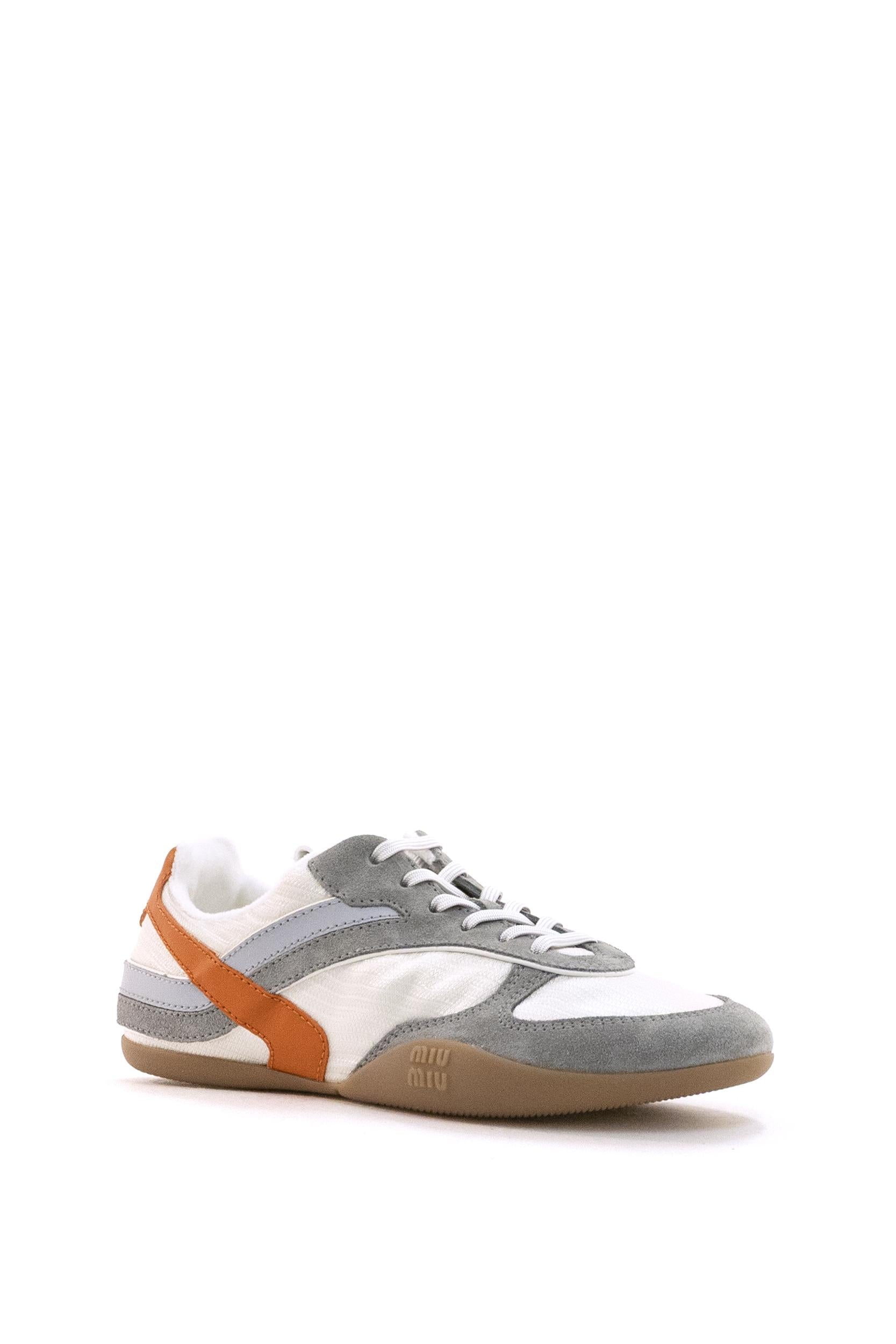 Sneaker Gymnasium in Tessuto Tecnico e Suede<BR/> 5E428E F A005 71L F0MIW MIU MIU