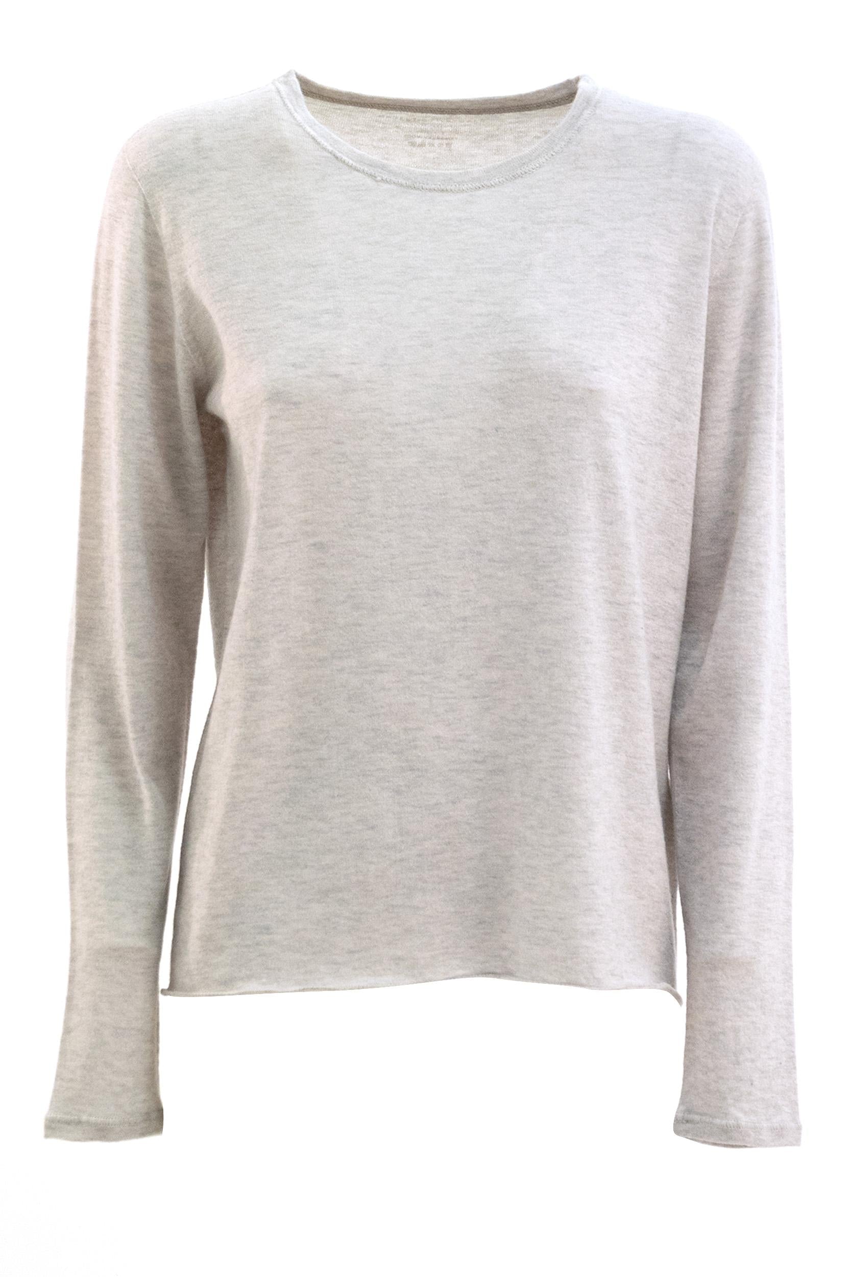 Pullover in cashmere di colore grigio<BR/> H25M251-FPU364 210 MAJESTIC