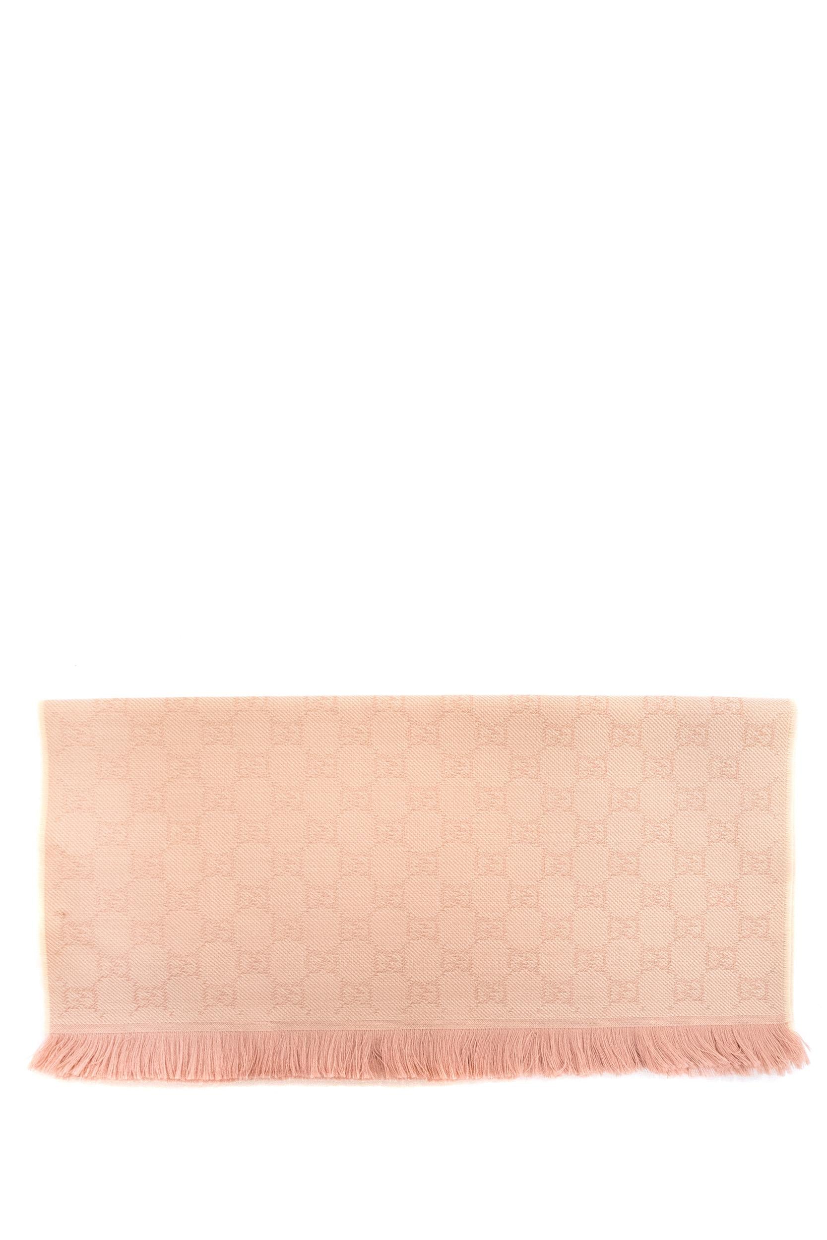Sciarpa in lana con GG rosa<BR/> 848507 3G200 5872 GUCCI