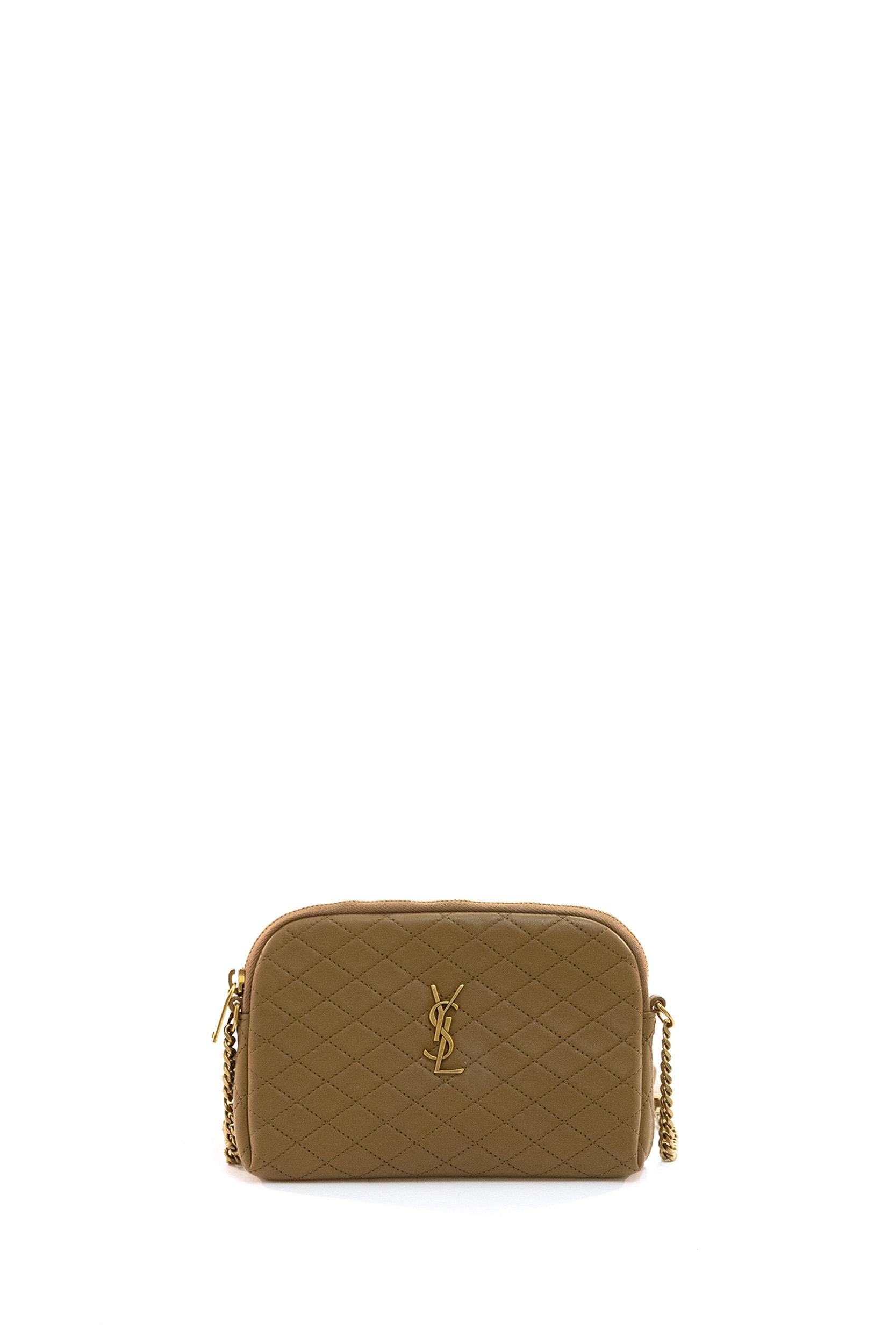 Borsa Gaby in pelle trapuntata beige<BR/> 733667 1EL07 2760 SAINT LAURENT
