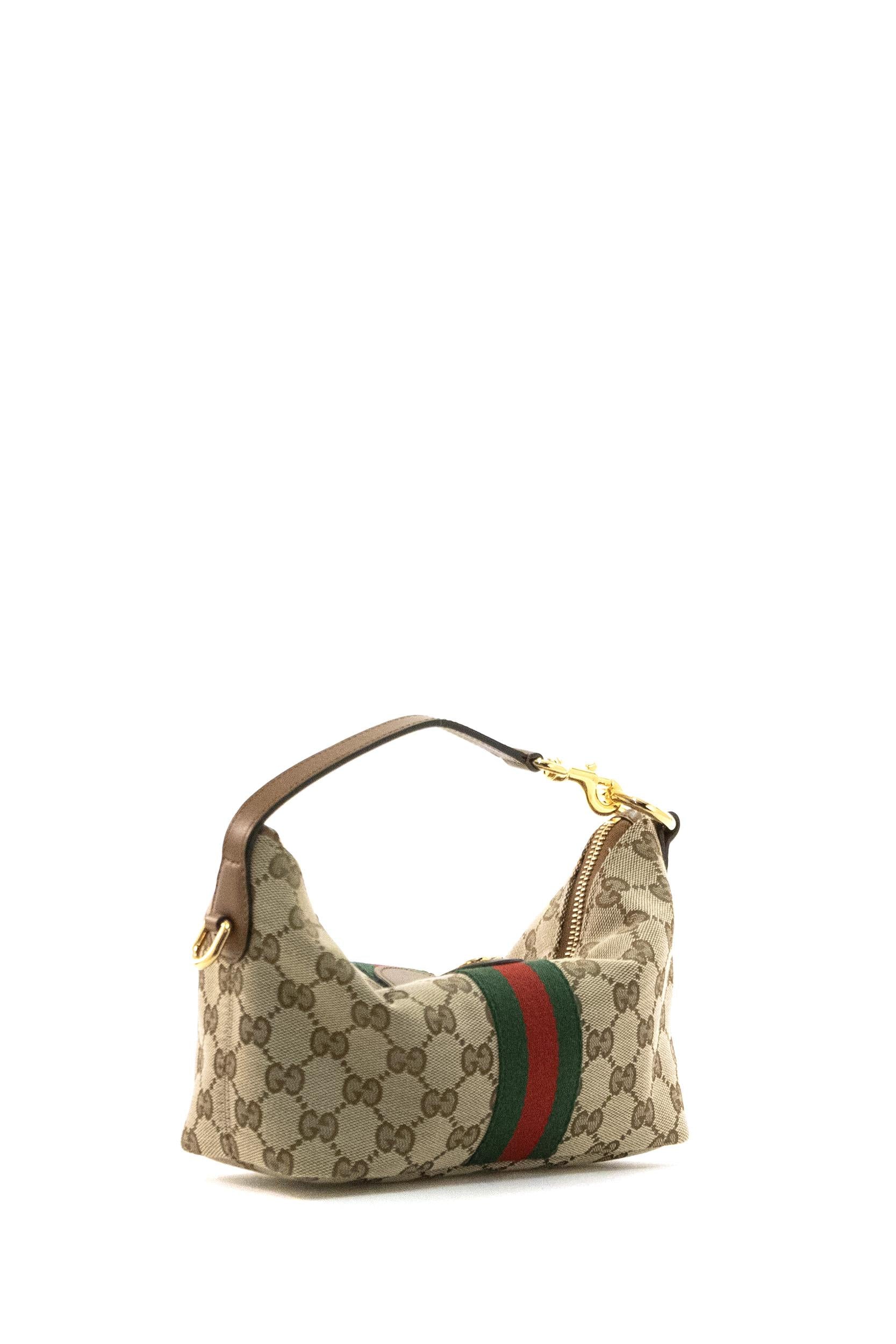 Mini borsa Gucci Vanity in tessuto GG di colore beige e marrone<BR/> 861775 FAFUF 9870 GUCCI