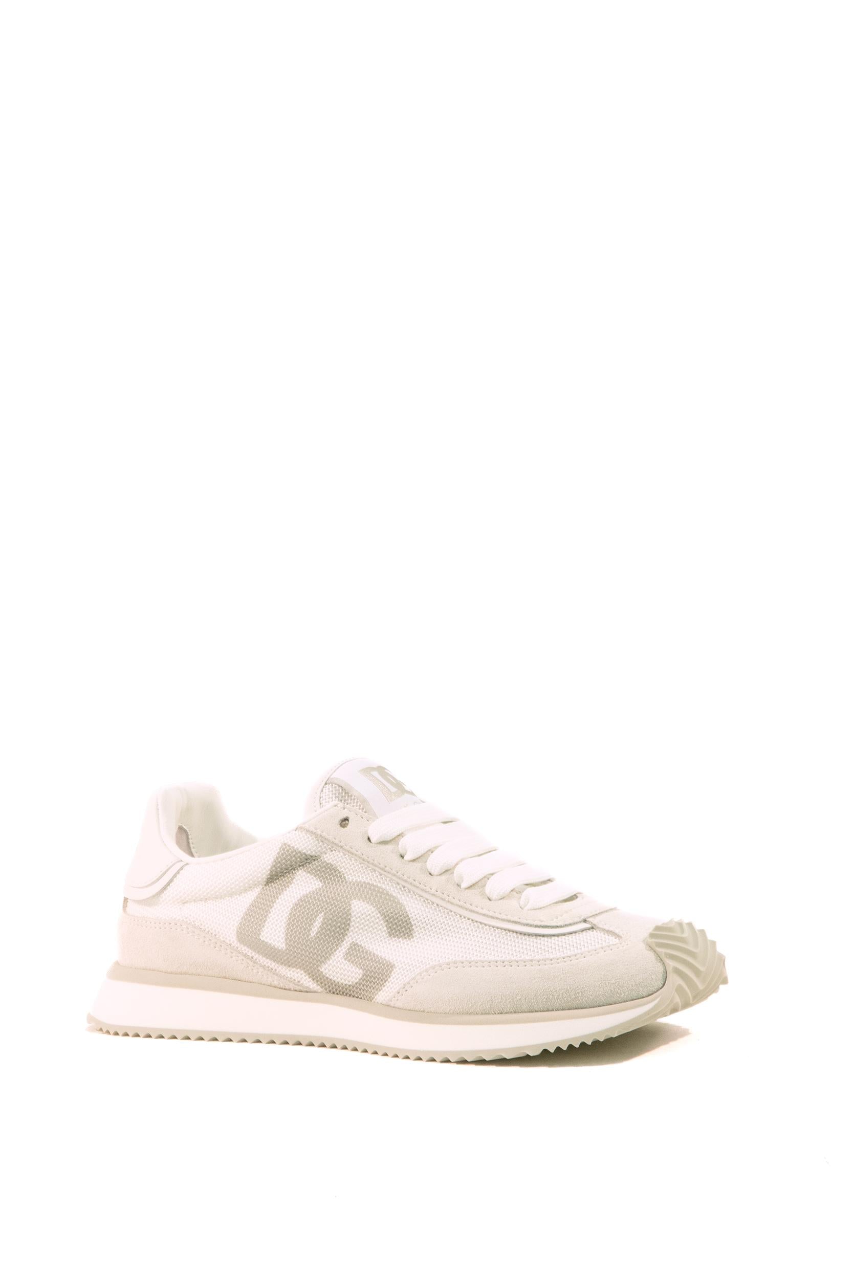 Sneakers low-top in mesh e suede color bianco CK2288 A5355 8B930 DOLCE & GABBANA