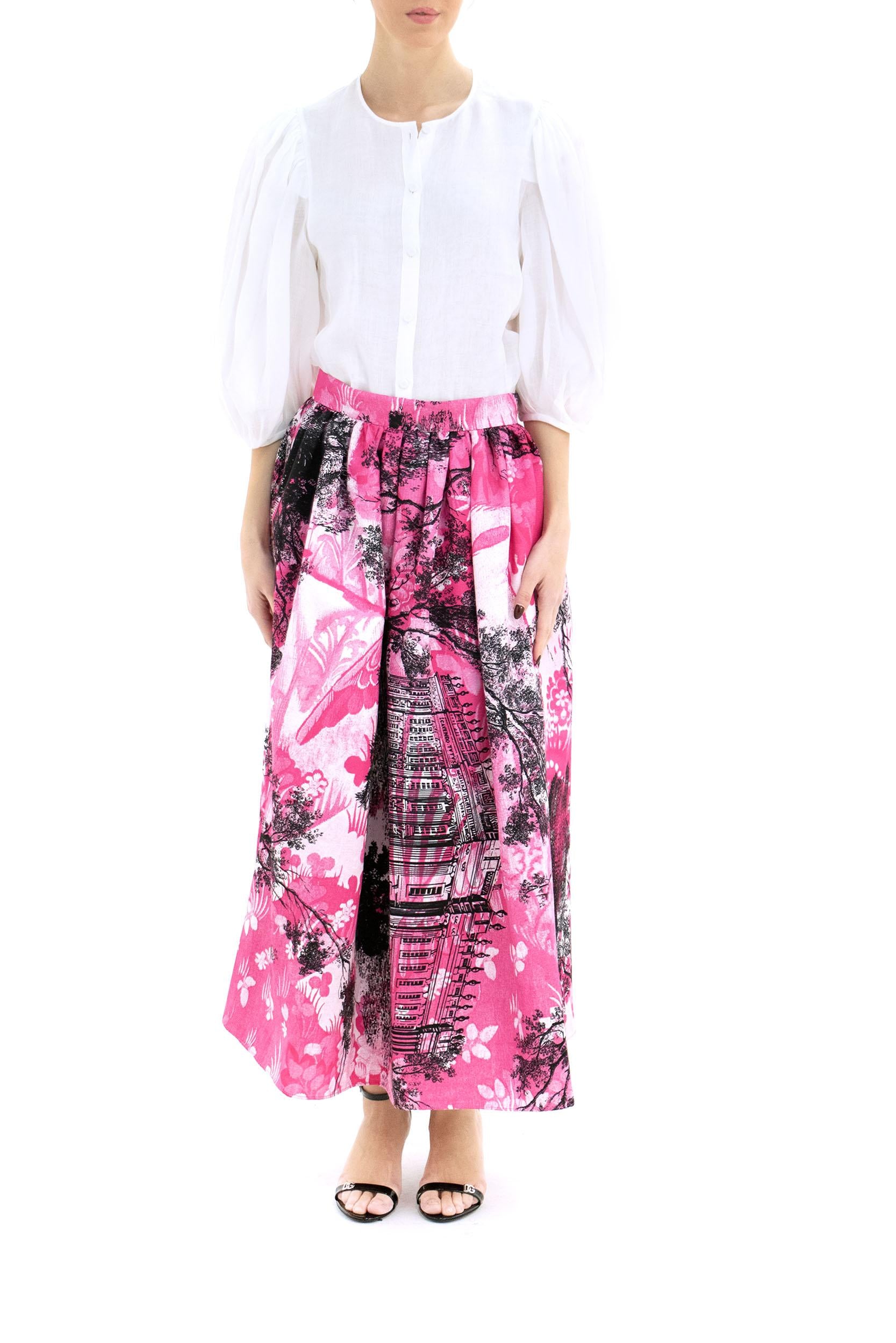 Gonna con Stampa<BR/> S1S12PIOTCVF CERISE ERDEM