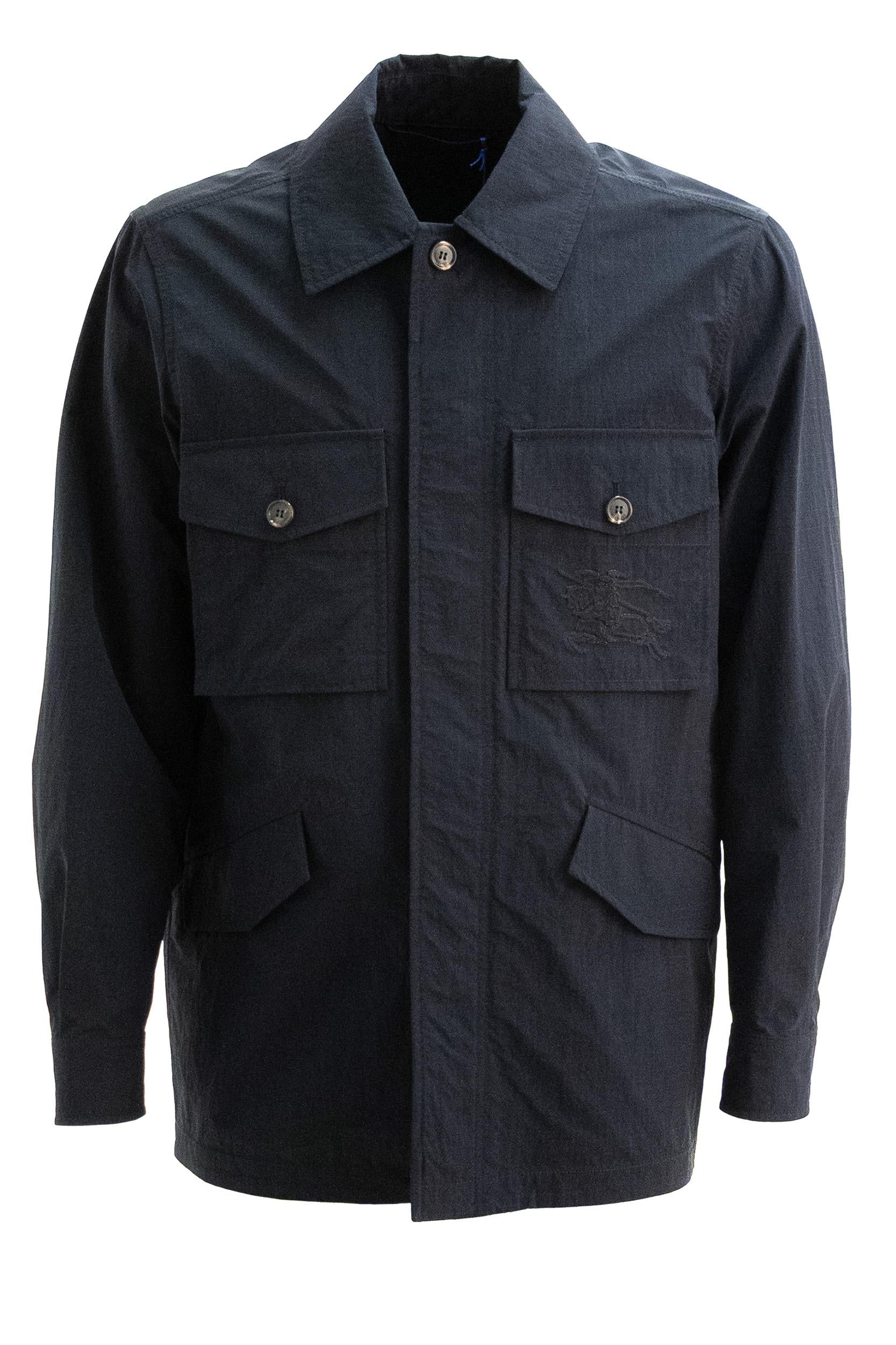Giacca in nylon di colore blu<BR/> 8123123 NAVY BURBERRY