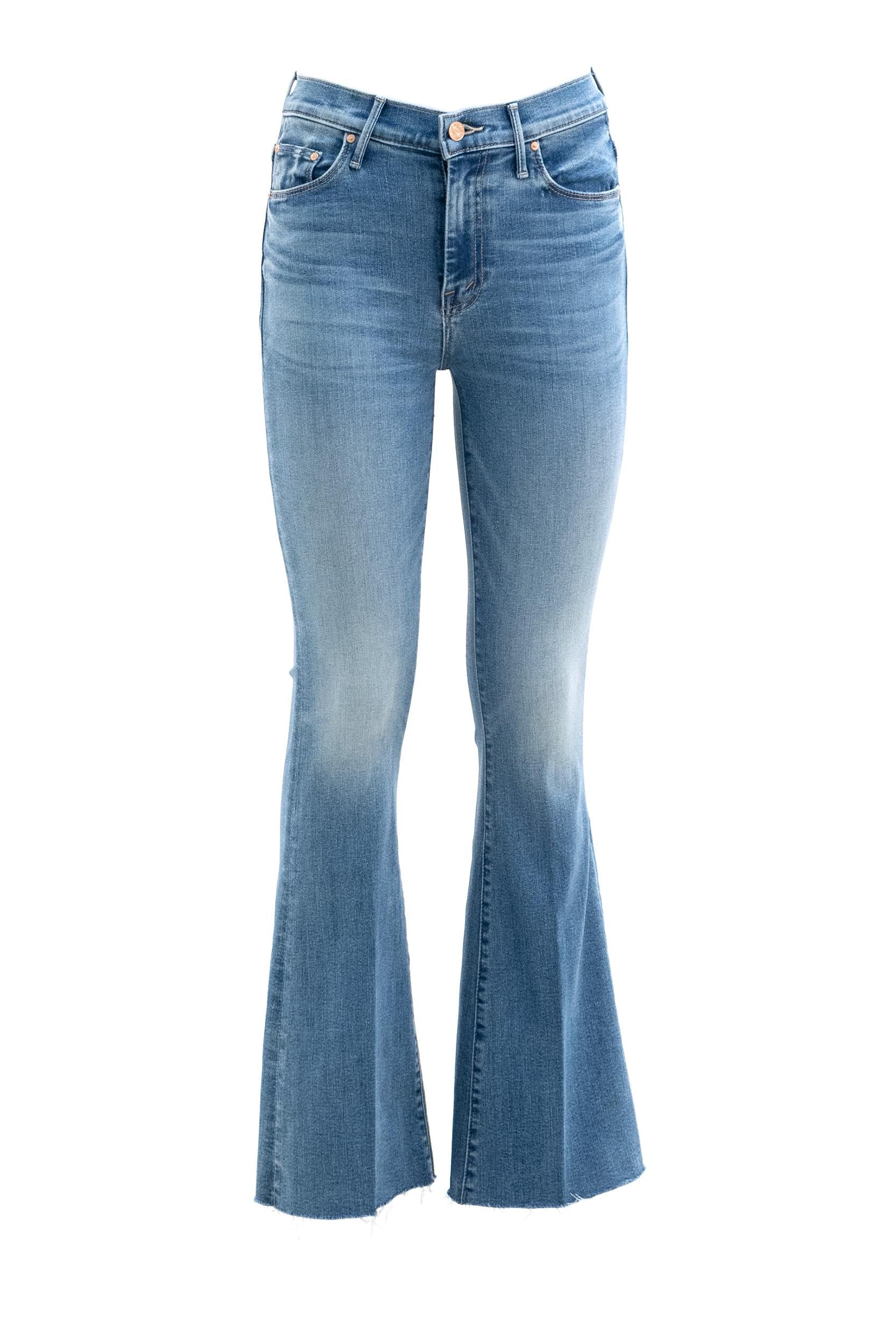 Jeans The Weekender Fray in Cotone Stretch<BR/> 1535-2104 RHL MOTHER