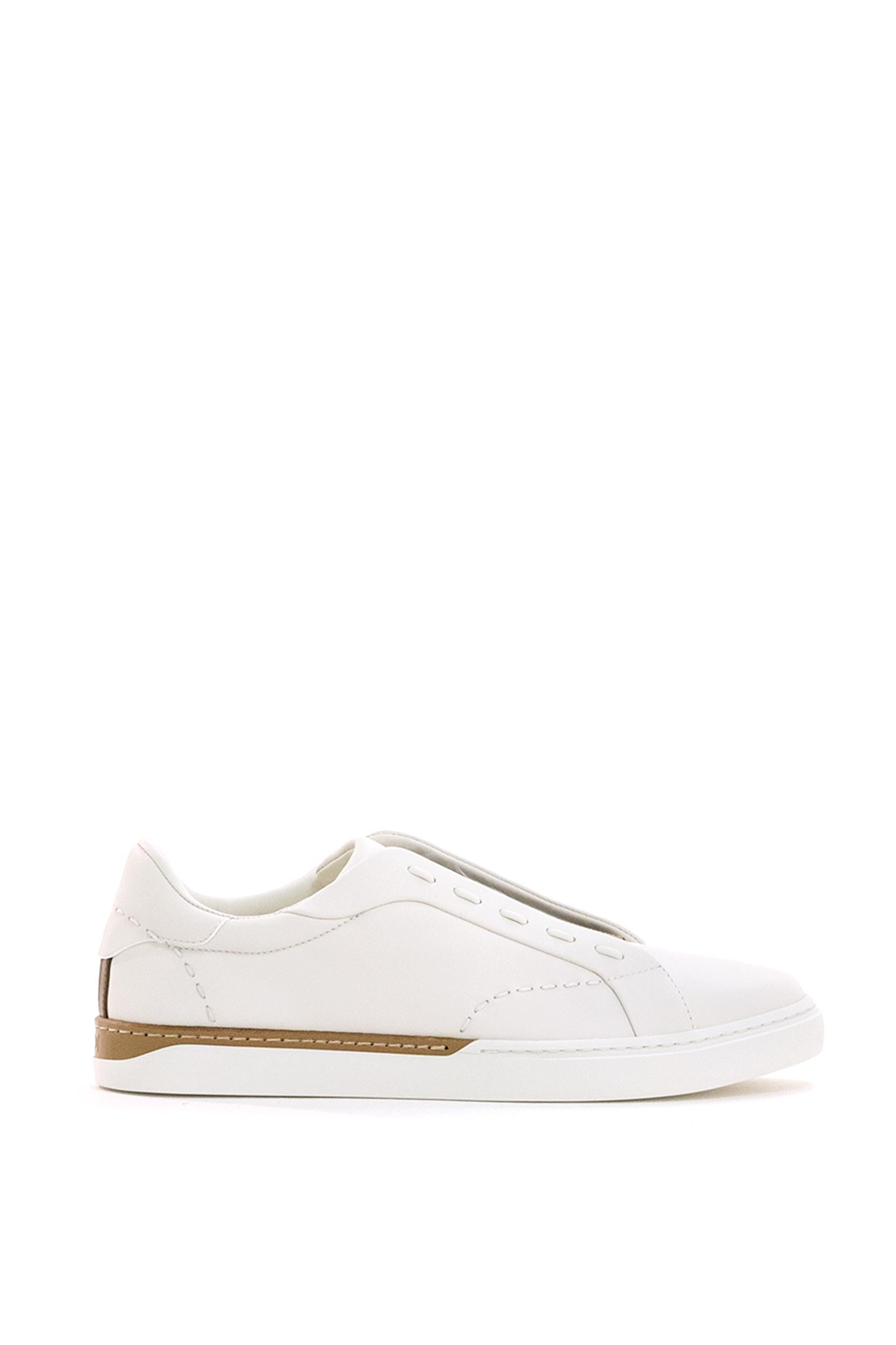 Sneakers Fendi City in pelle di colore bianco<BR/> 7E1937 A2C9 F1XIF FENDI
