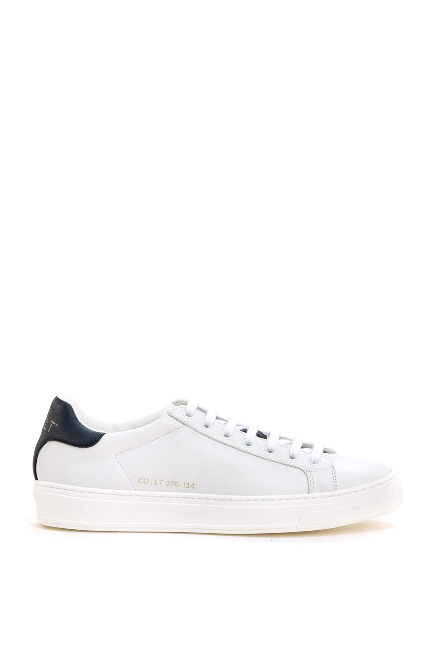 Sneakers CU | LT 707 in pelle di colore bianco<BR/> CU | LT 278 ATLANTIC BLUE CU | LT ESSENCE