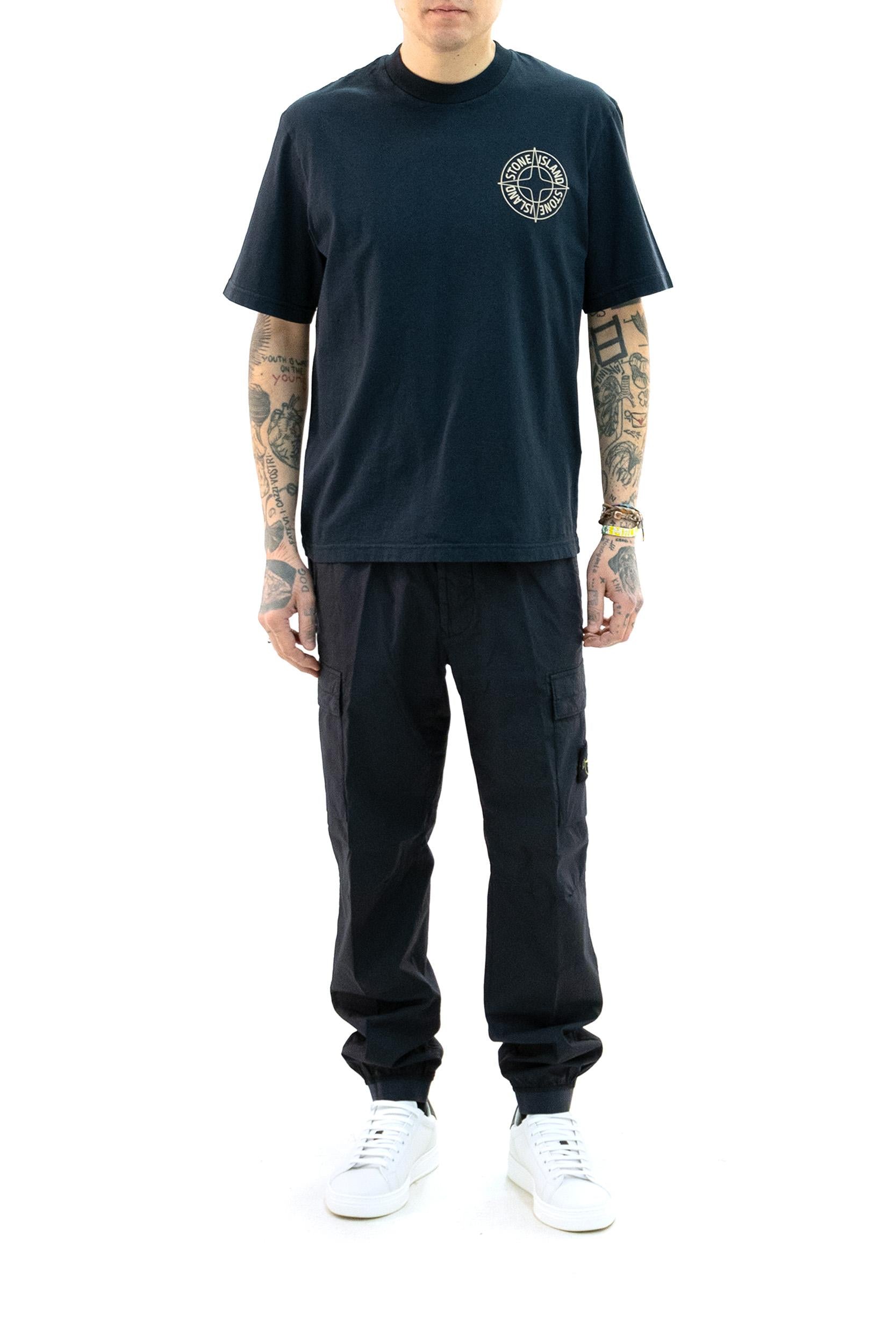 T-shirt in Jersey di Cotone<BR/> L1S152100001 S0284 V0020 STONE ISLAND