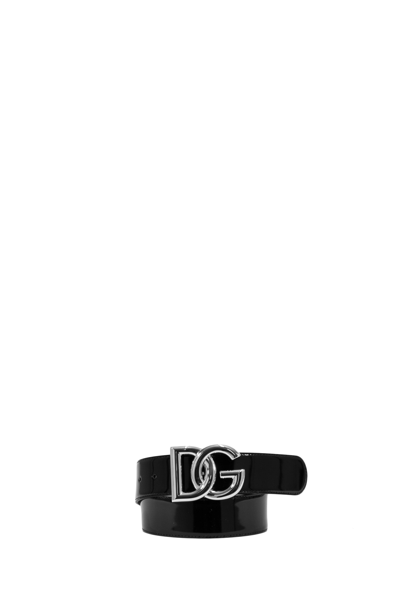 Cintura nera con logo <BR/> BE1446 AI413 80999 DOLCE & GABBANA 