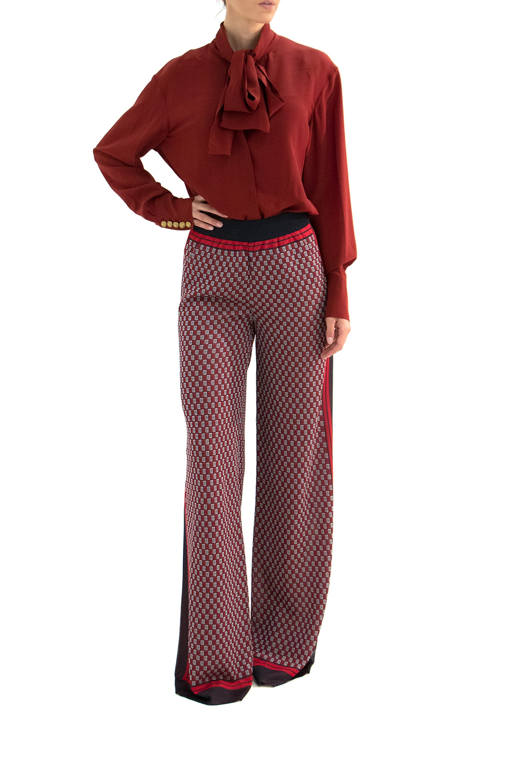 Pantaloni <BR/> BF1PQ033 KF02 SJQ BALMAIN 