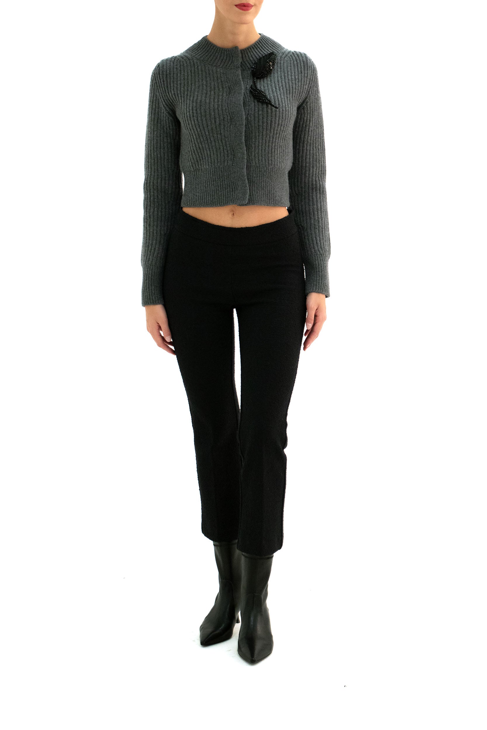 Pantaloni <BR/> LEO F1695 BLACK AVENUE MONTAIGNE 