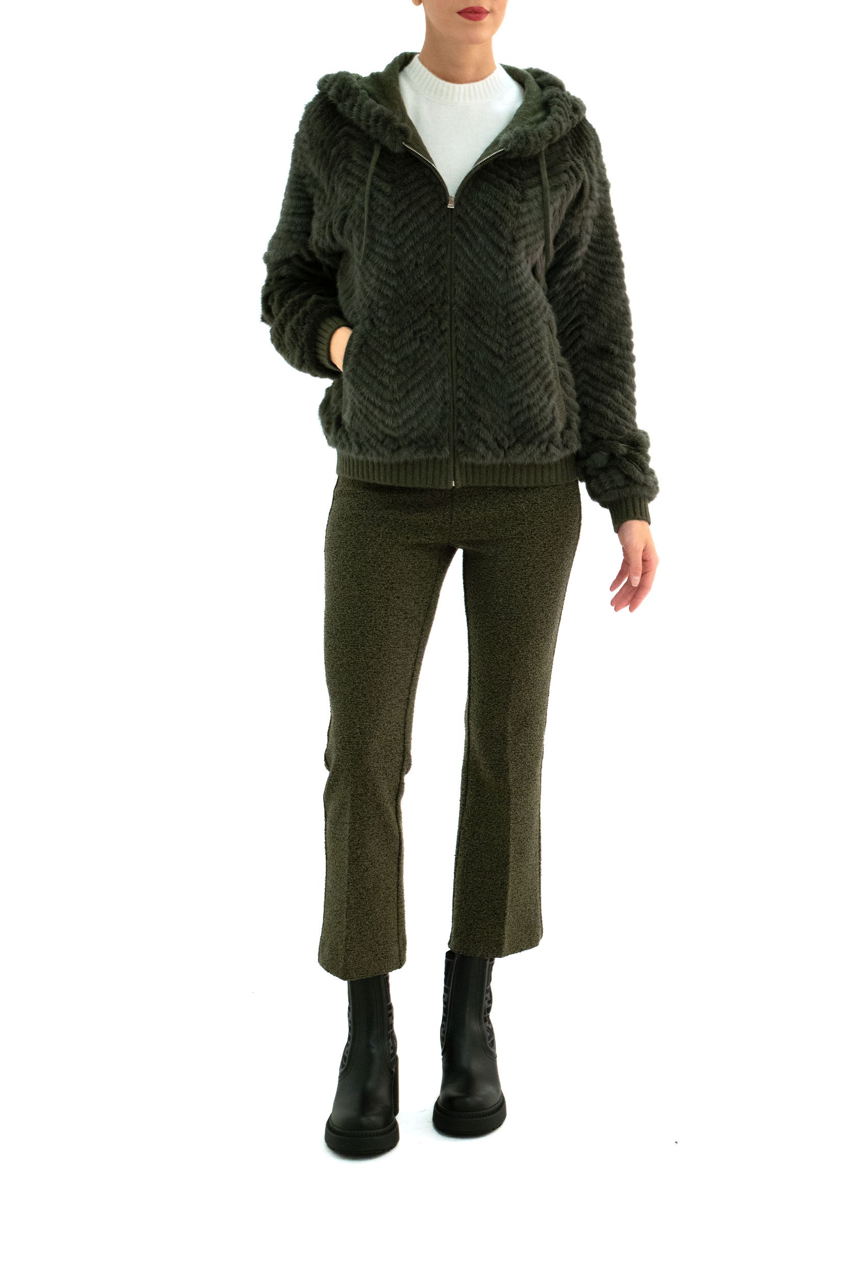 Pantaloni <BR/> LEO F1695 OLIVE AVENUE MONTAIGNE 