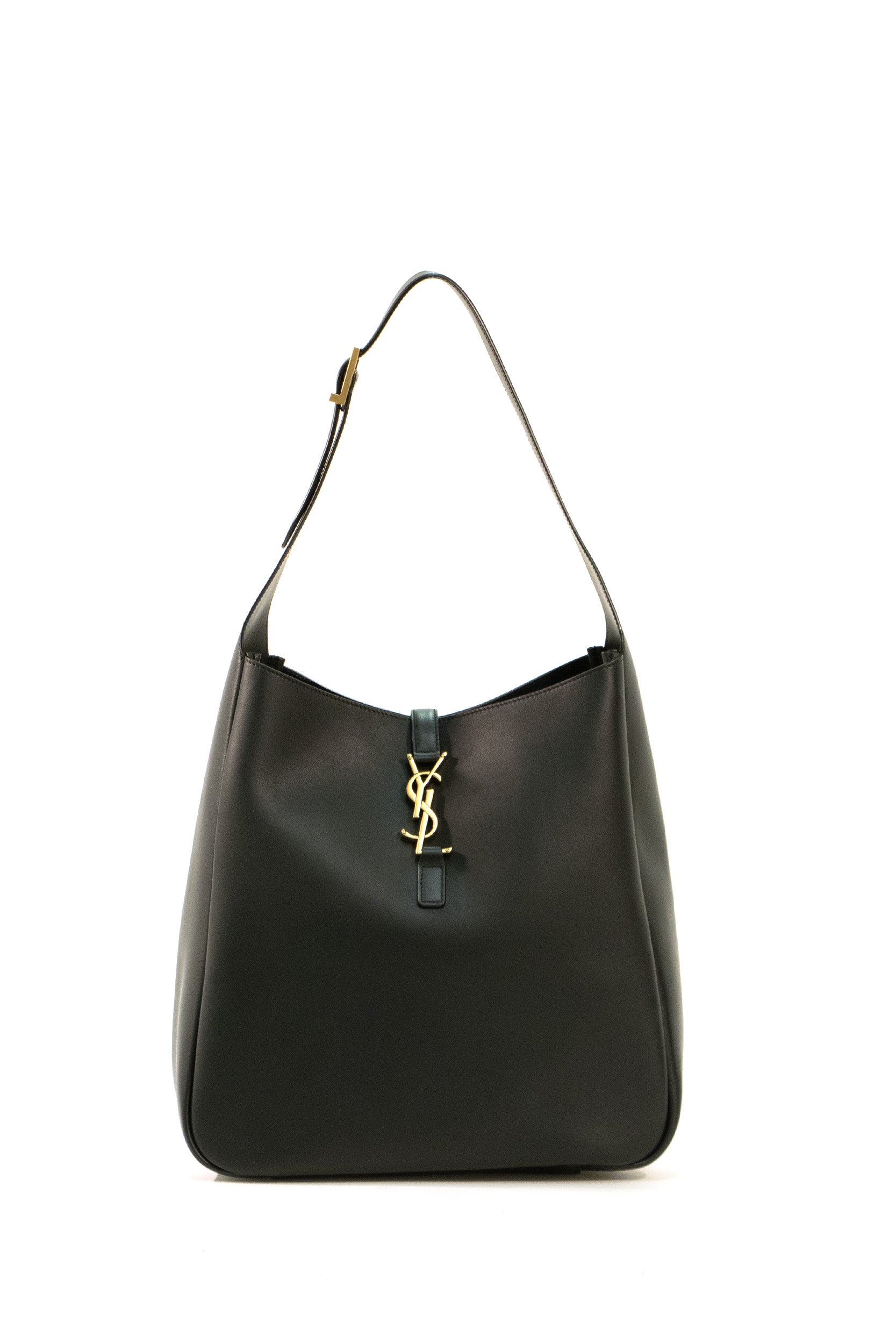 Borsa Le 5 à 7 Large in pelle leggermente martellata color nero <BR/> 753837 AAAUQ 1000 SAINT LAURENT 