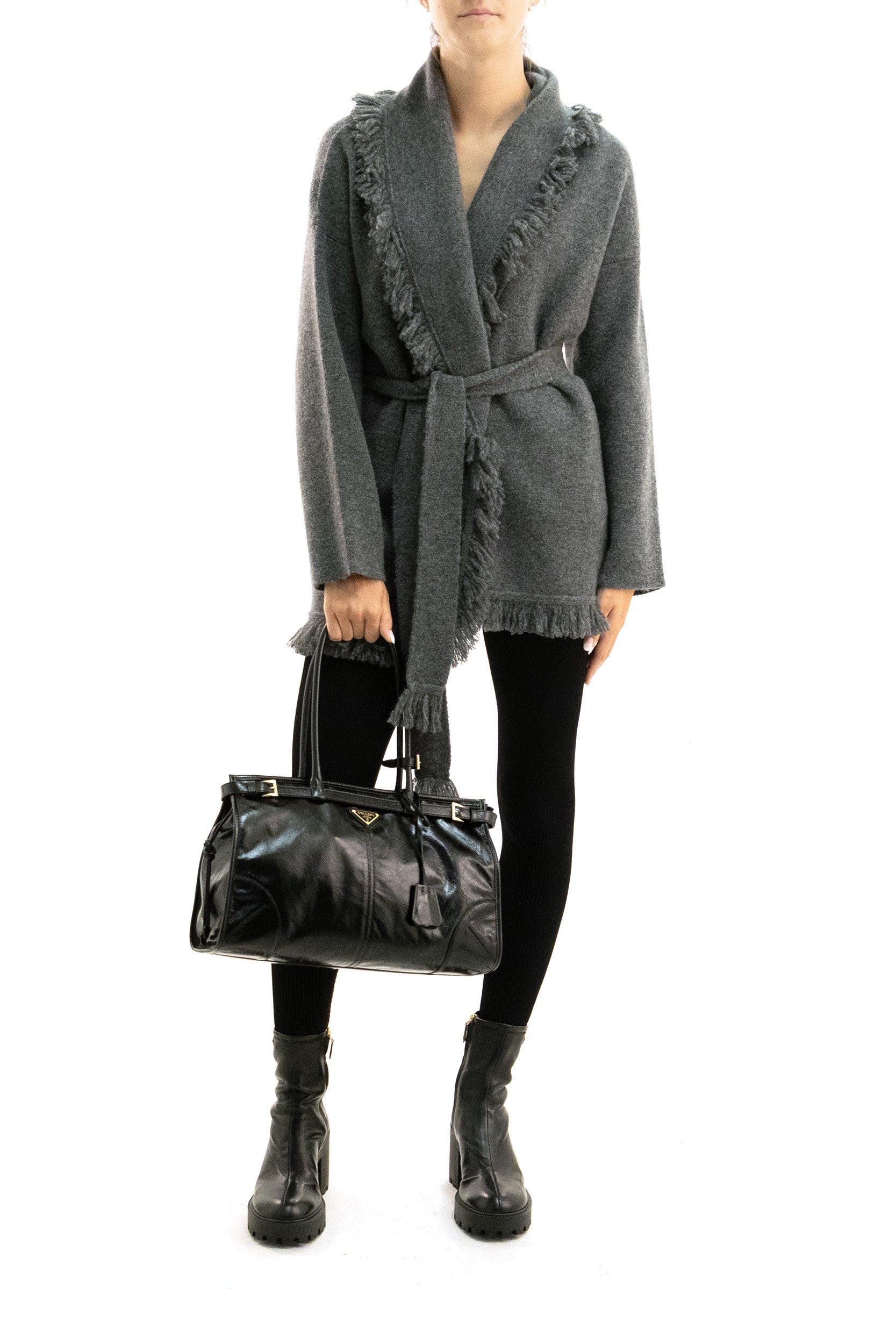 Cardigan Finest in Cashmere e Seta<BR/> LWHB064E26KNI009 0600 ALANUI 