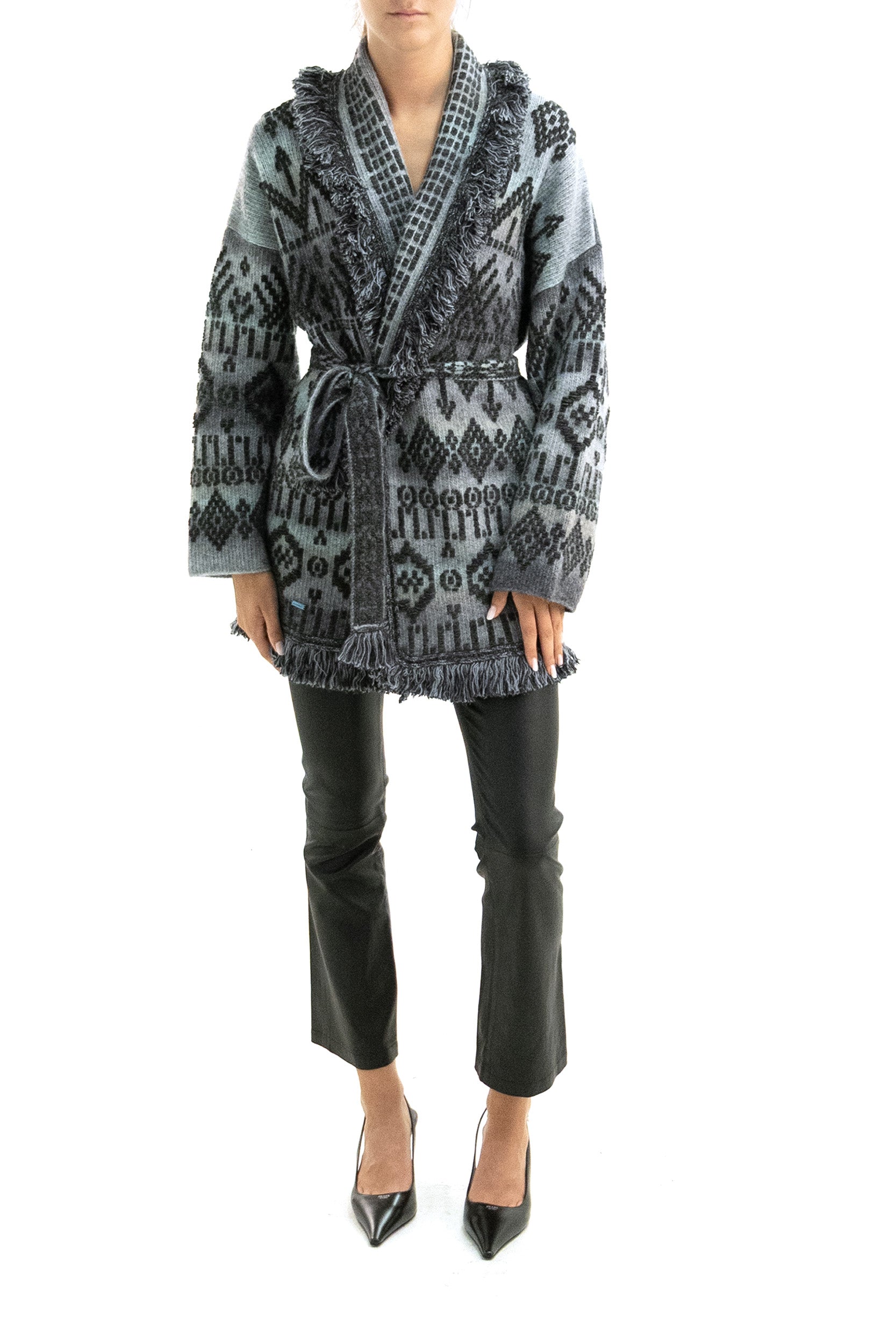 Cardigan Time to Shine in Misto Lana<BR/> LWHB064E26KNI020 0772 ALANUI 