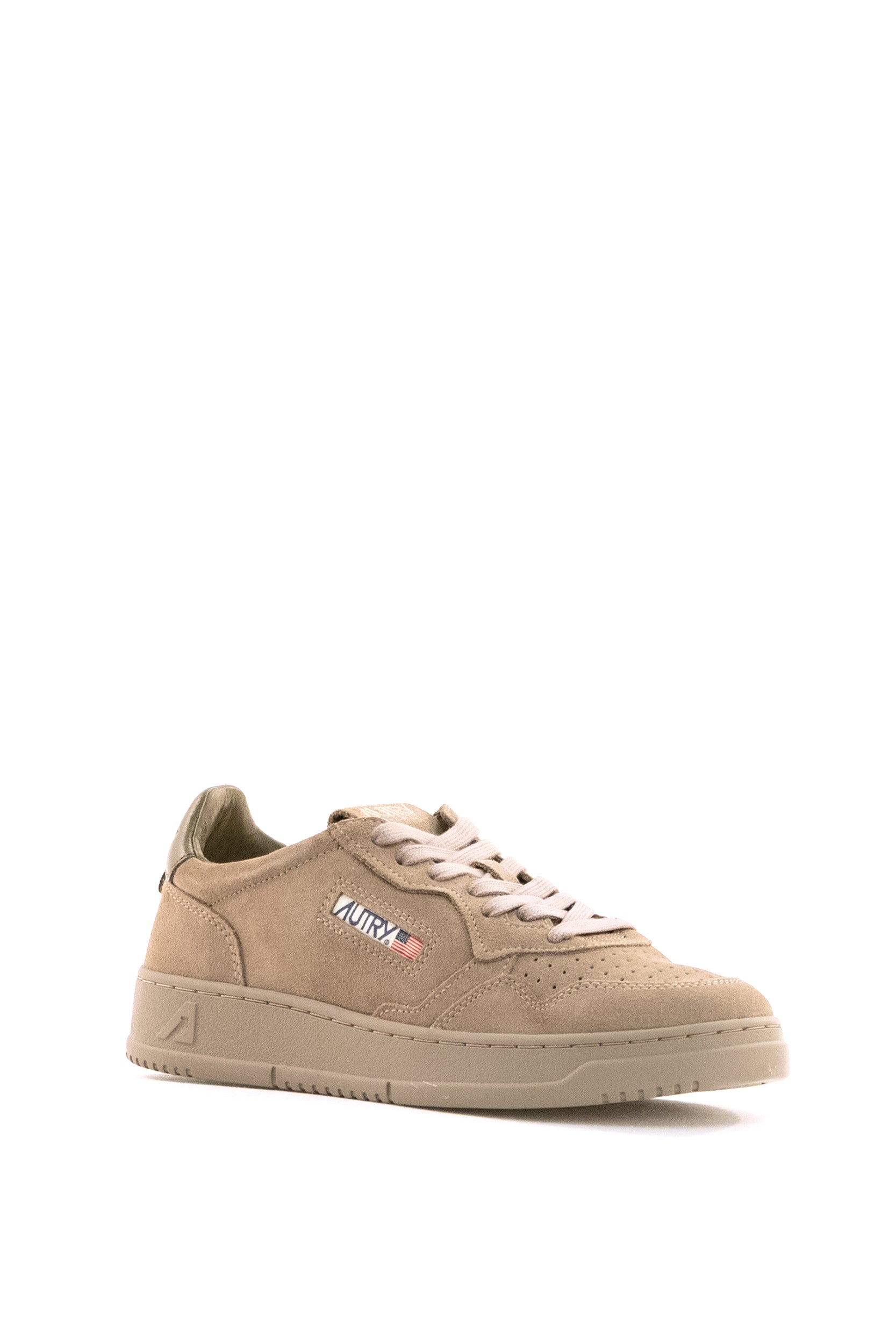 Sneakers Medalist in suede color sigaro<BR/> AULM OH03 ANTILOP/MILIT AUTRY 